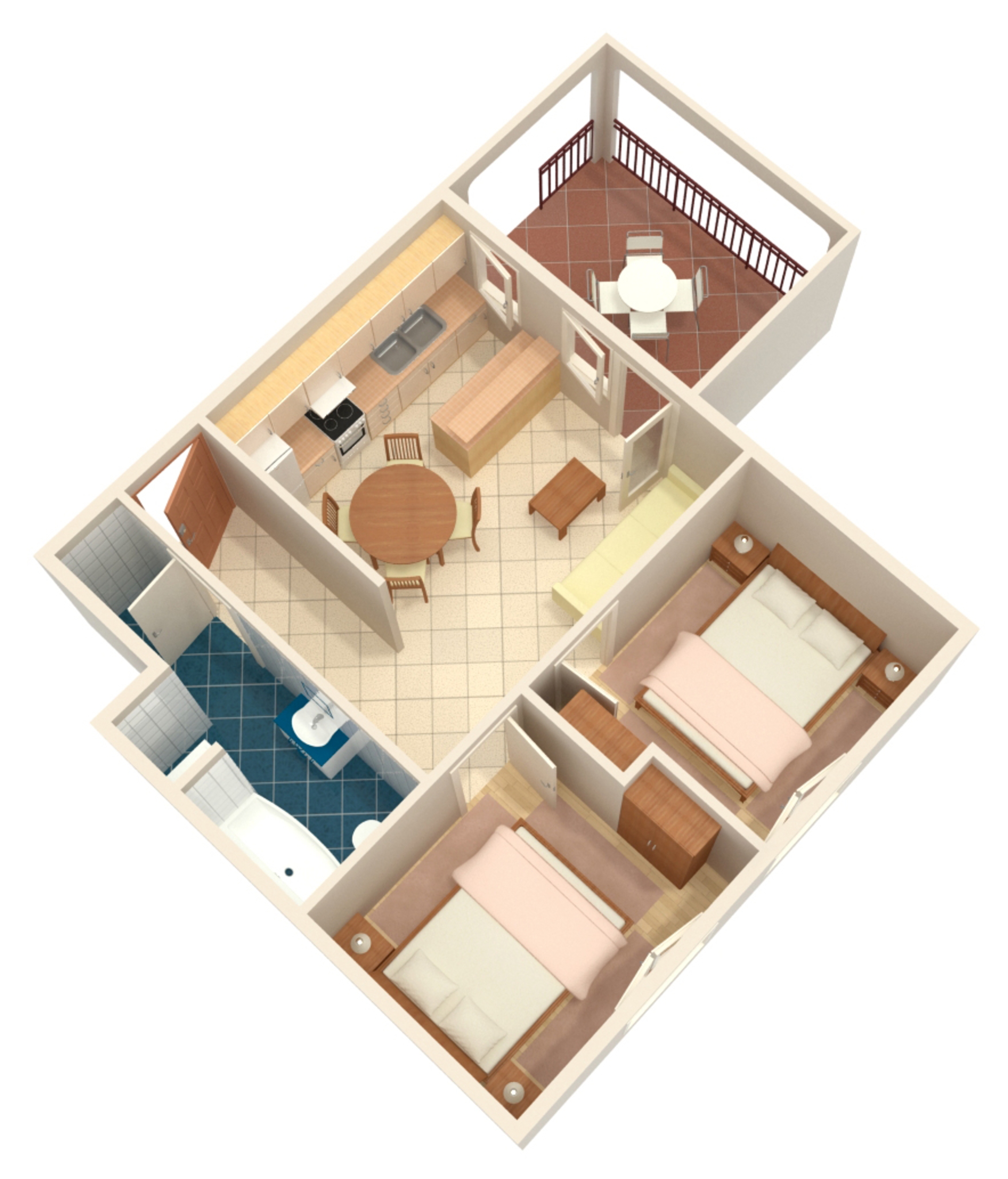 Two bedroom apartment near beach Vinišće, Trogir  A-c