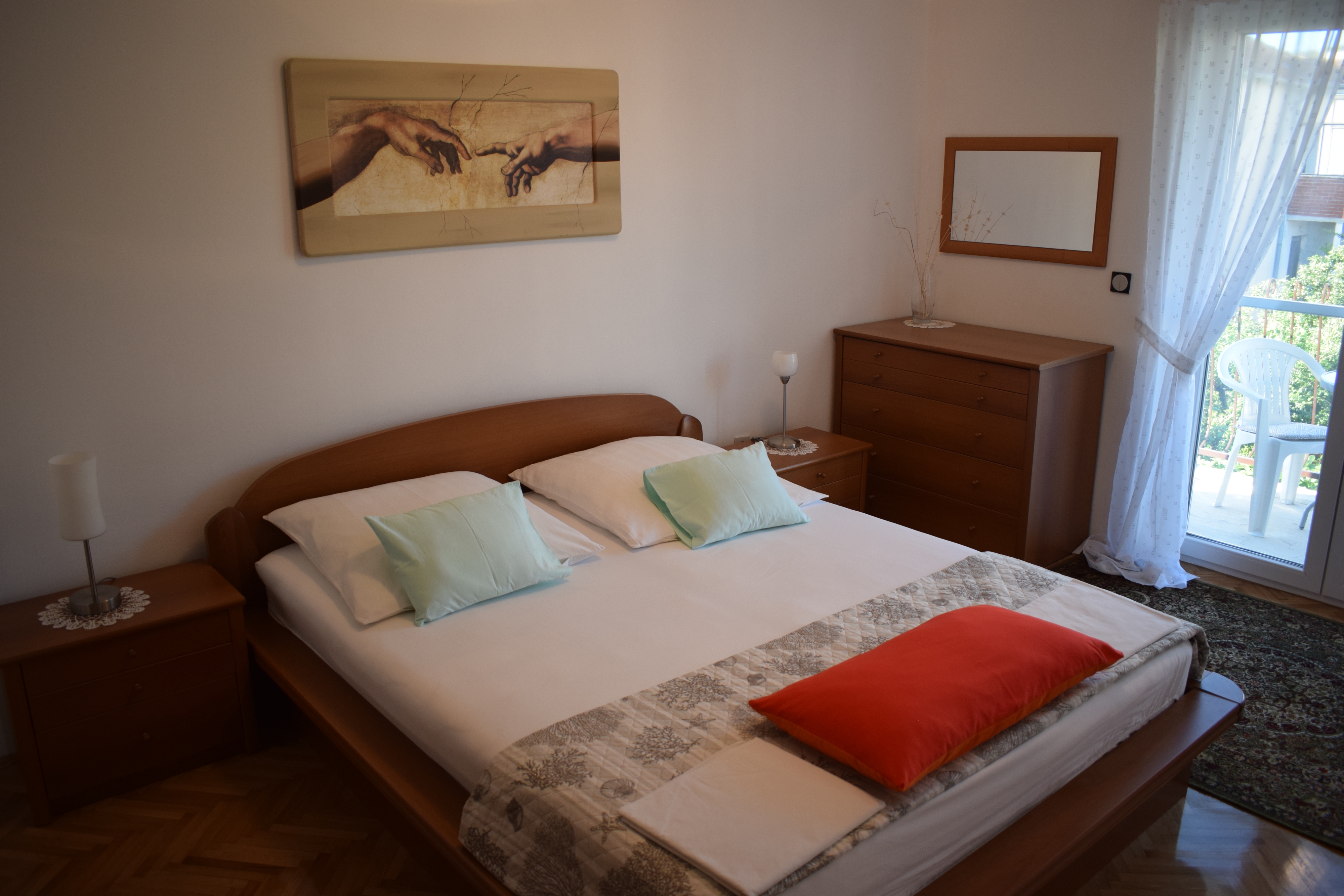 Three bedroom apartment with balcony and sea view Sveti Filip i Jakov, Biograd  A-a