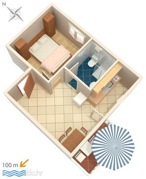Plan Rogoznica, Plan in the apartment, WIFI.