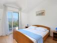 Bedroom 1 Arbanija, Bedroom 1 in the apartment, (pet friendly) and WiFi.