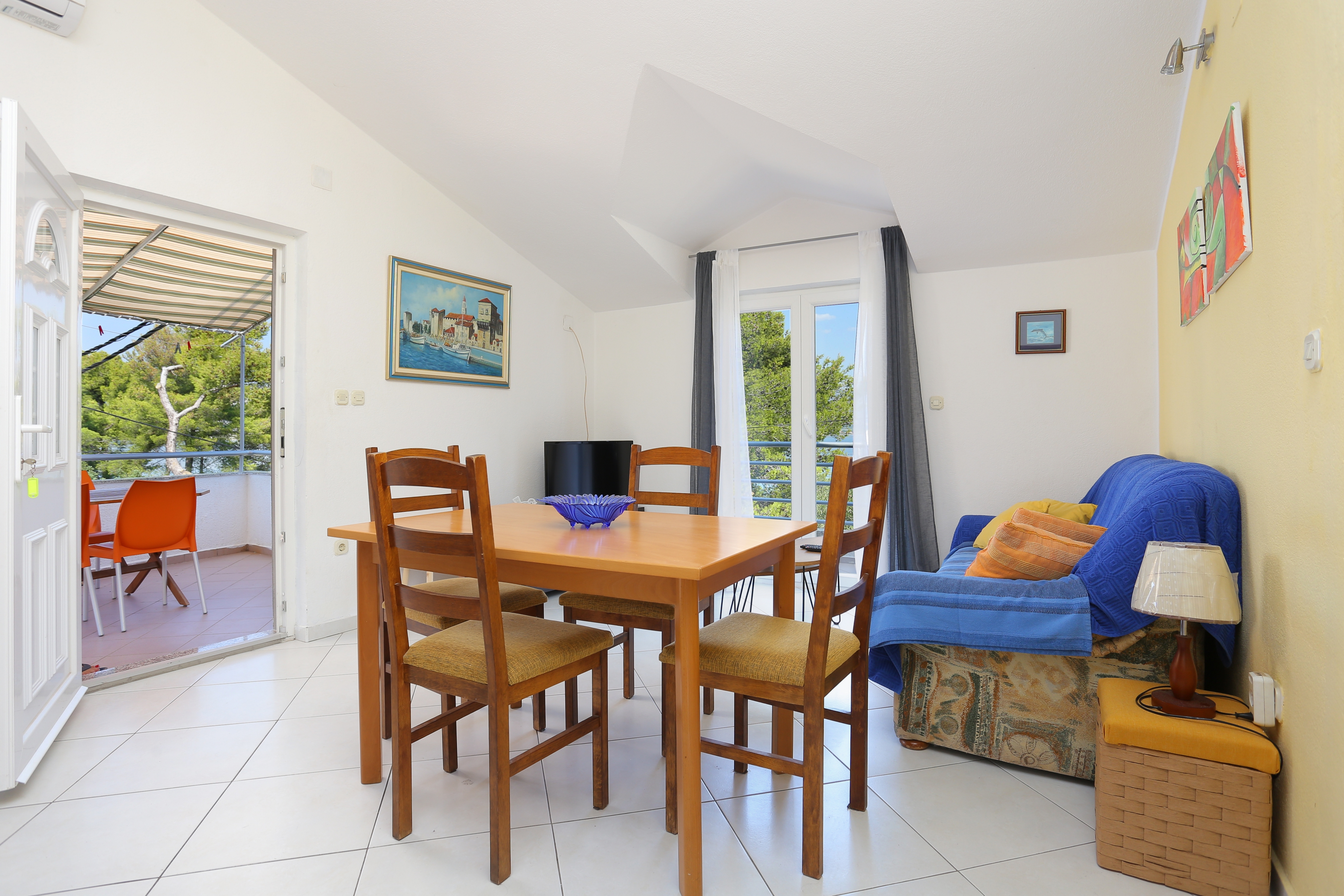 Two bedroom apartment with terrace and sea view Arbanija, Čiovo (A-4320-a)