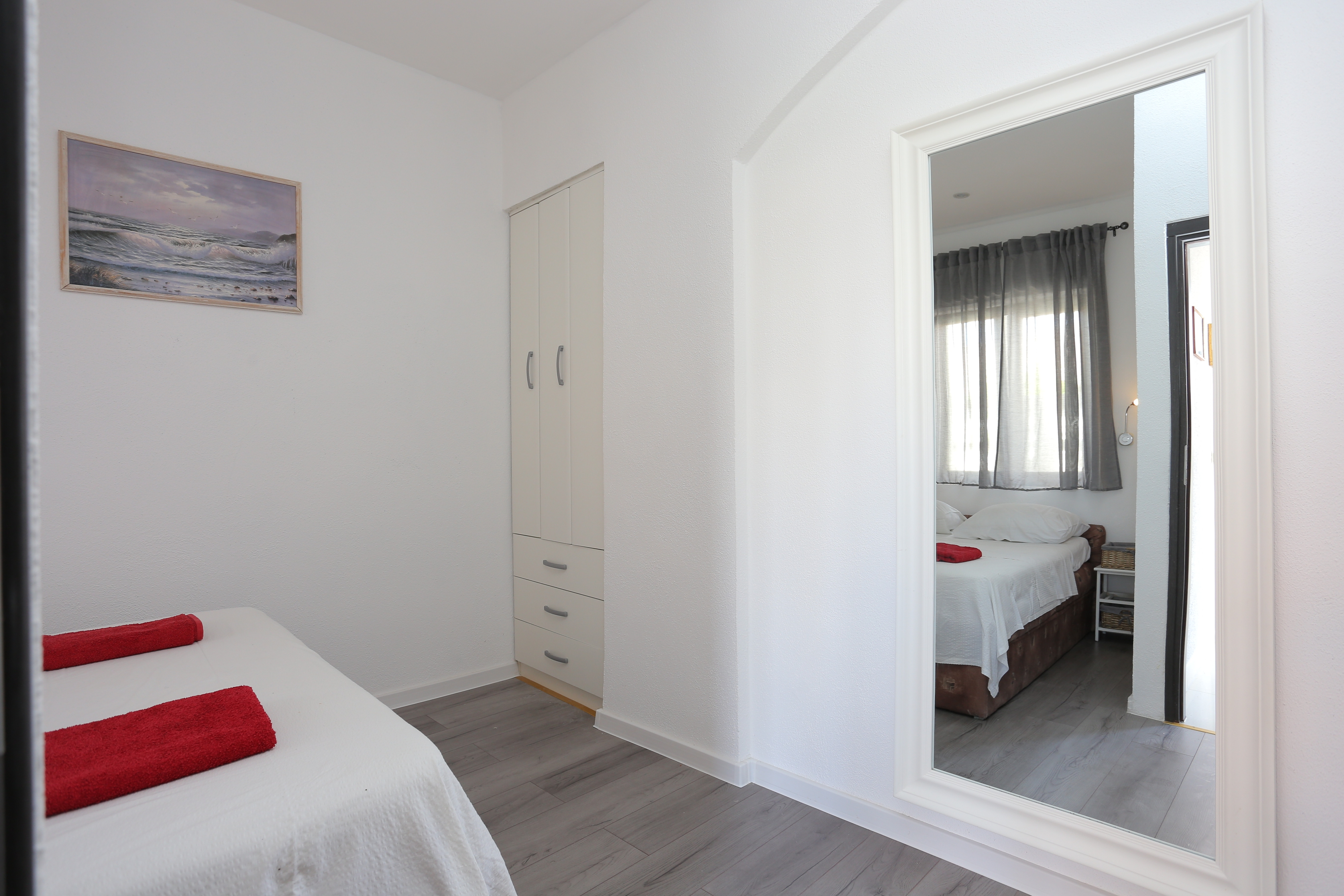 Two bedroom apartment with terrace and sea view Mastrinka, Čiovo  A-c