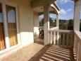 Lumbarda, Terrace in the apartment, with a sea view.
