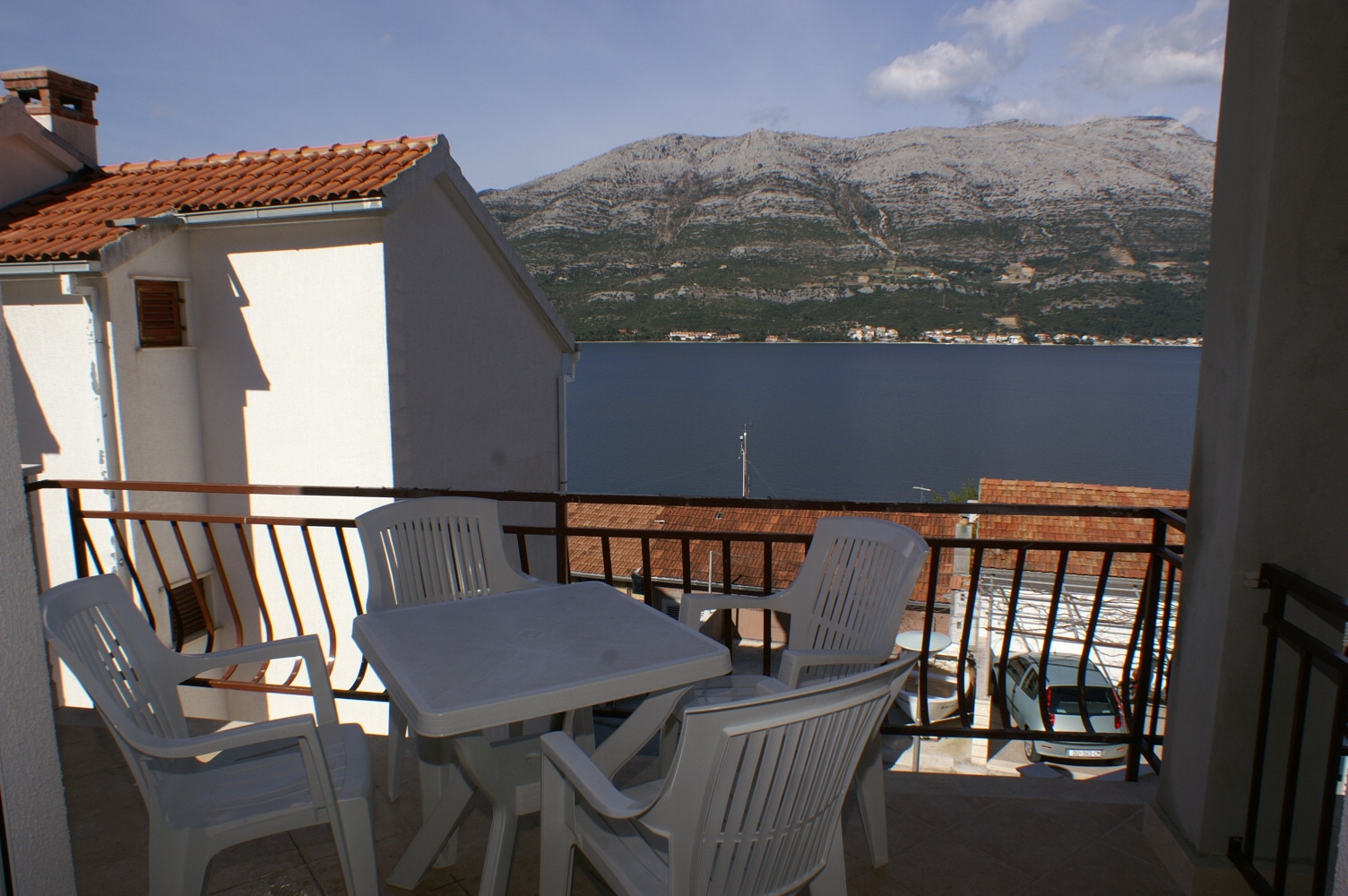 One bedroom apartment with terrace and sea view Korčula  A-a