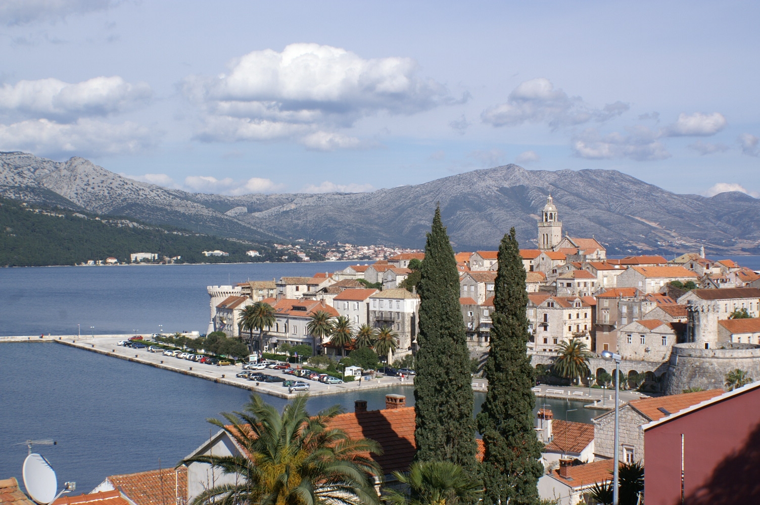 One bedroom apartment with terrace and sea view Korčula  A-a