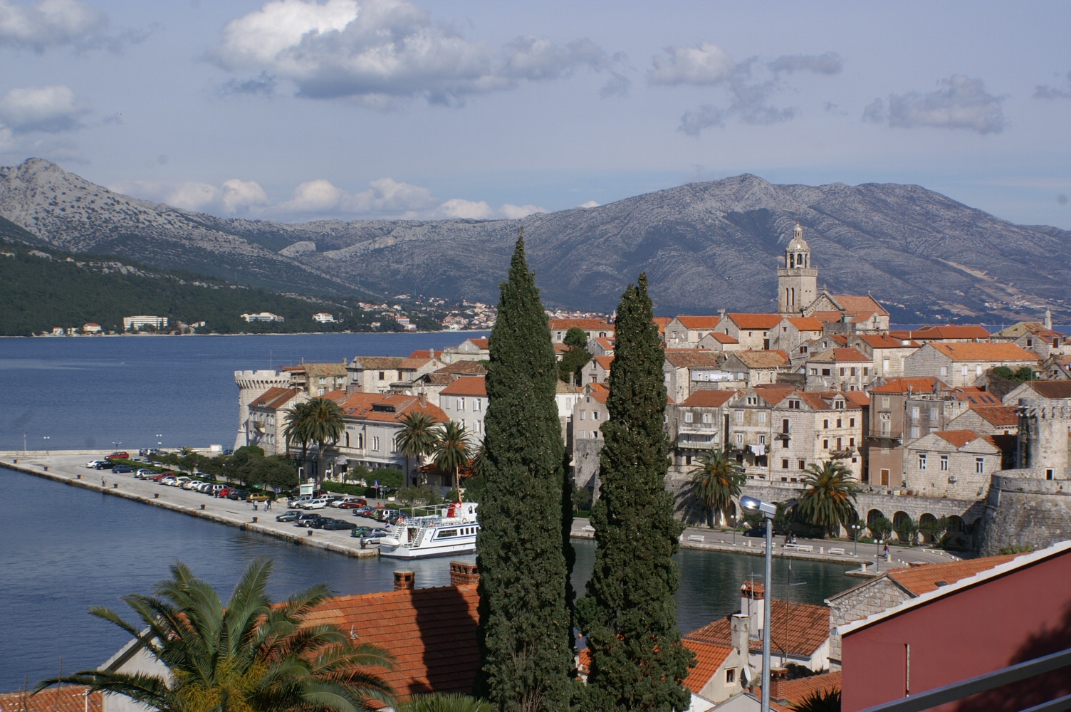One bedroom apartment with terrace and sea view Korčula  A-b