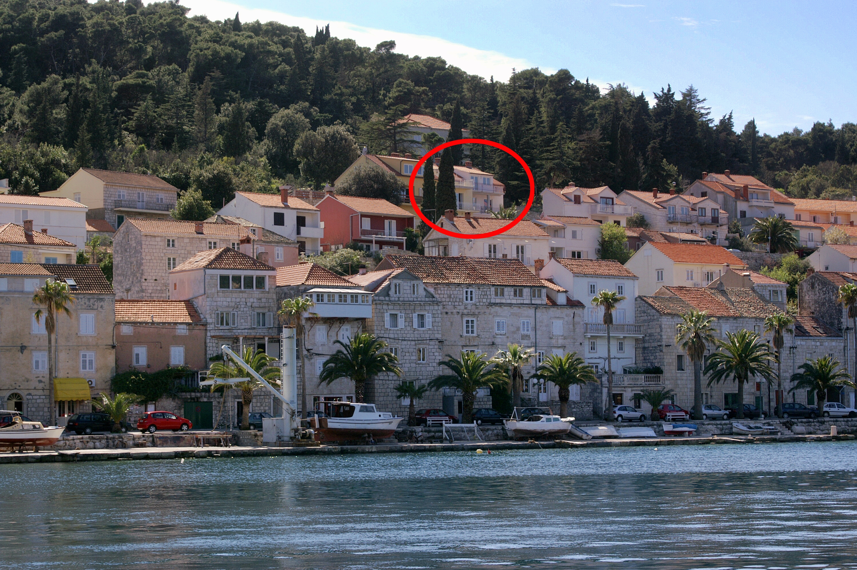 One bedroom apartment with terrace and sea view Korčula  A-b