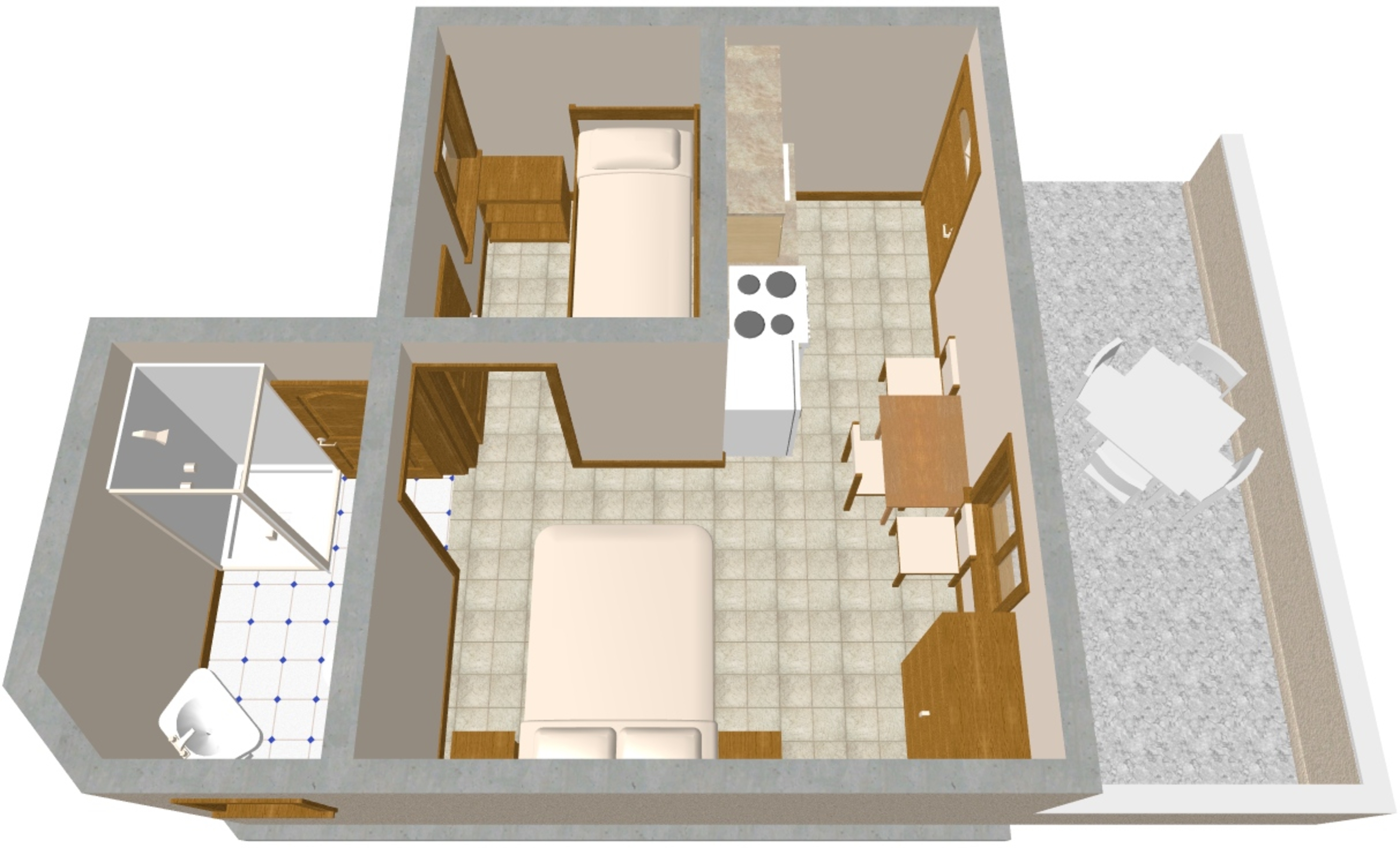 Studio flat near beach Lavdara, Dugi otok  AS-a