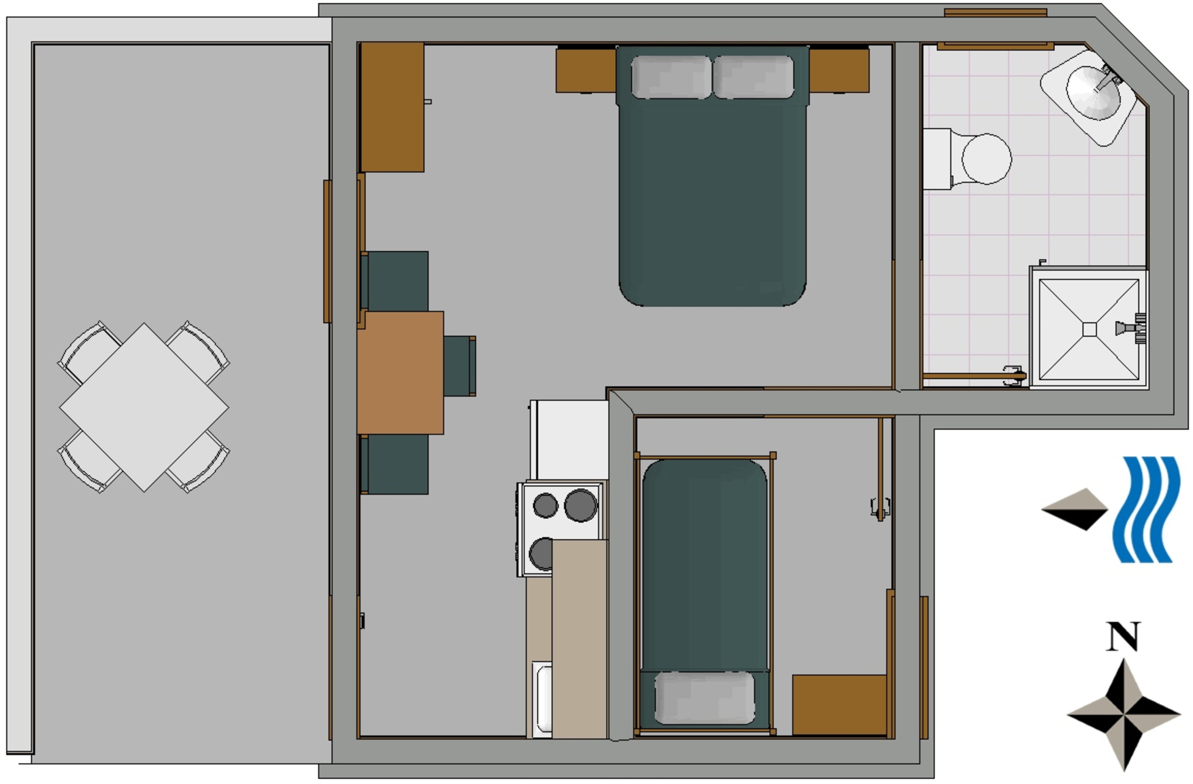 Studio flat near beach Lavdara, Dugi otok  AS-a