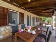 Lavdara, Terrace in the studio-apartment, with a sea view and (pet friendly).