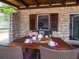 Lavdara, Terrace in the studio-apartment, with a sea view and (pet friendly).