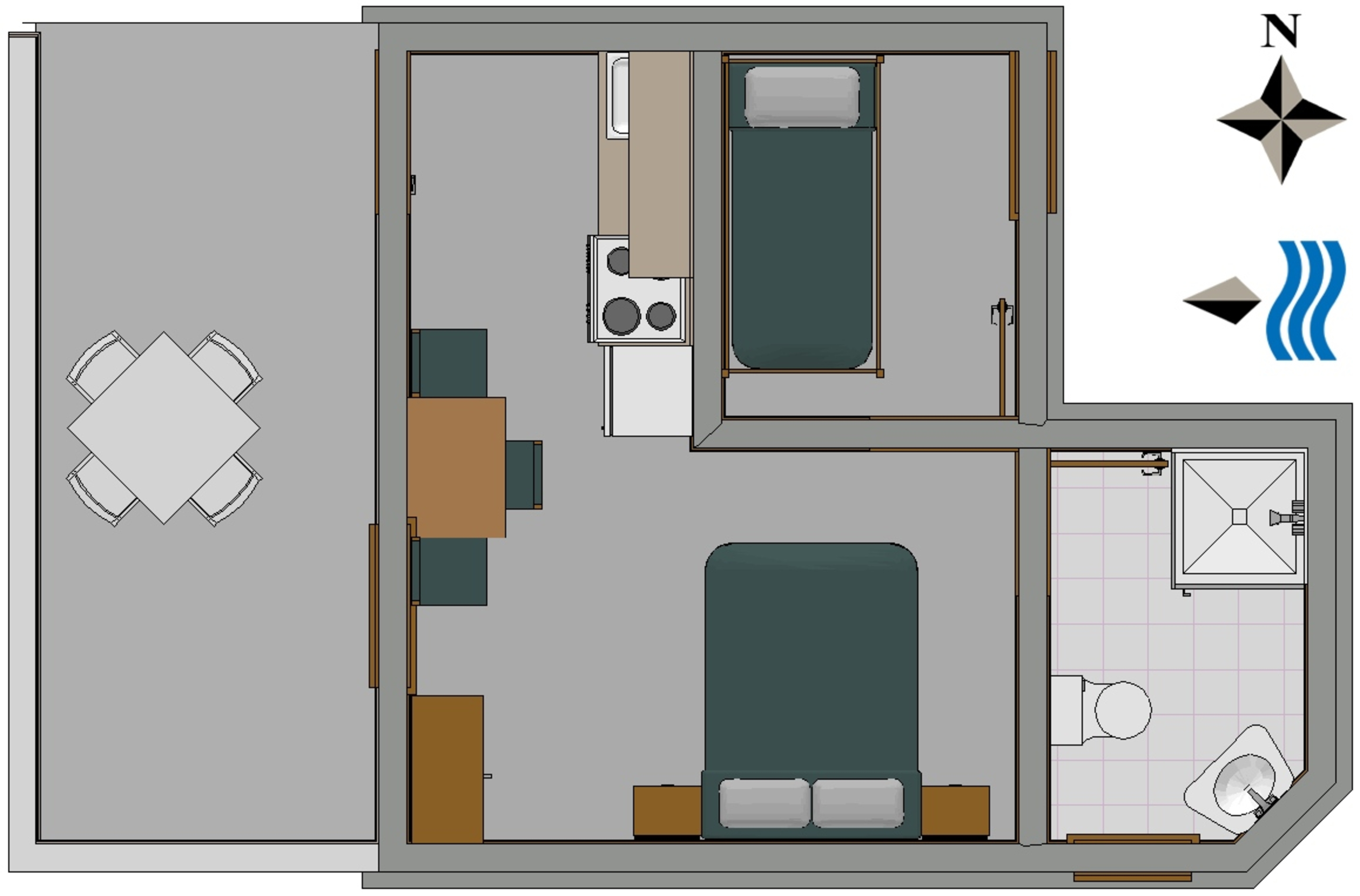 Studio flat near beach Lavdara, Dugi otok  AS-b