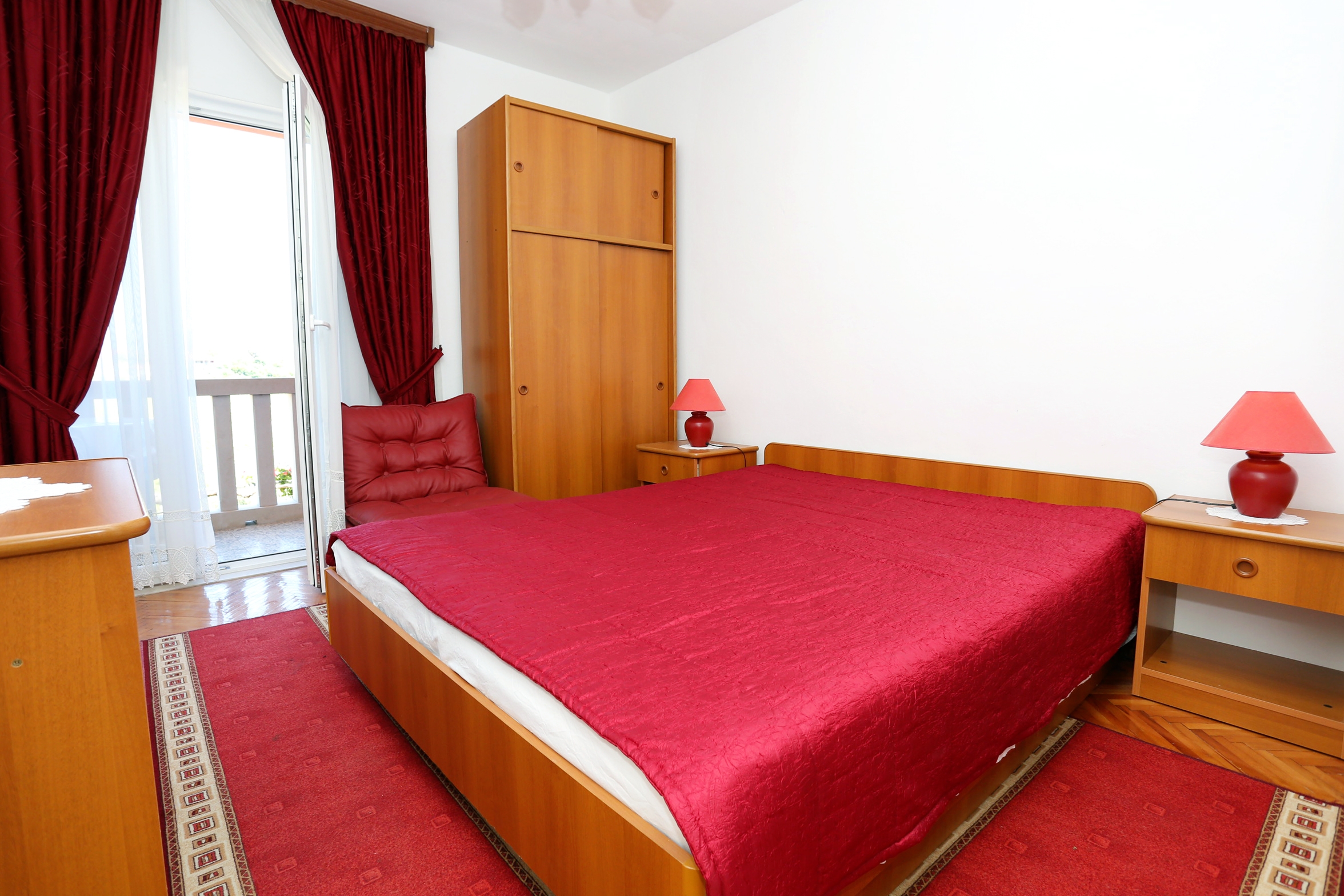 Dvosobni apartman s terasom i pogledom na more Lumbarda, Korčula  A-a