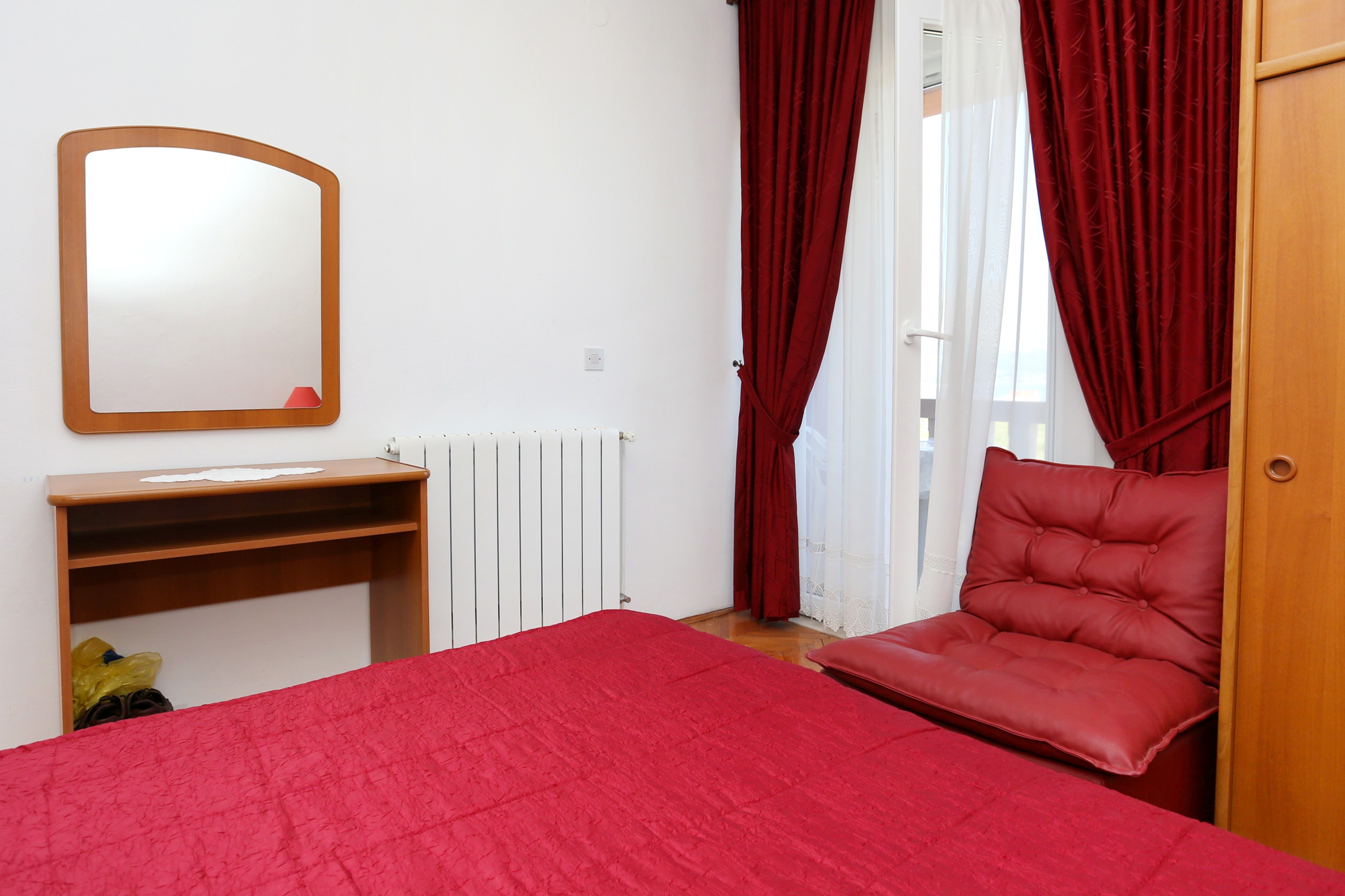 Dvosobni apartman s terasom i pogledom na more Lumbarda, Korčula  A-a