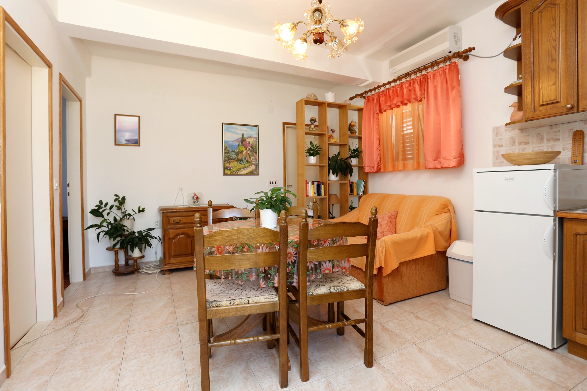 Dvosobni apartman s terasom i pogledom na more Lumbarda, Korčula  A-a