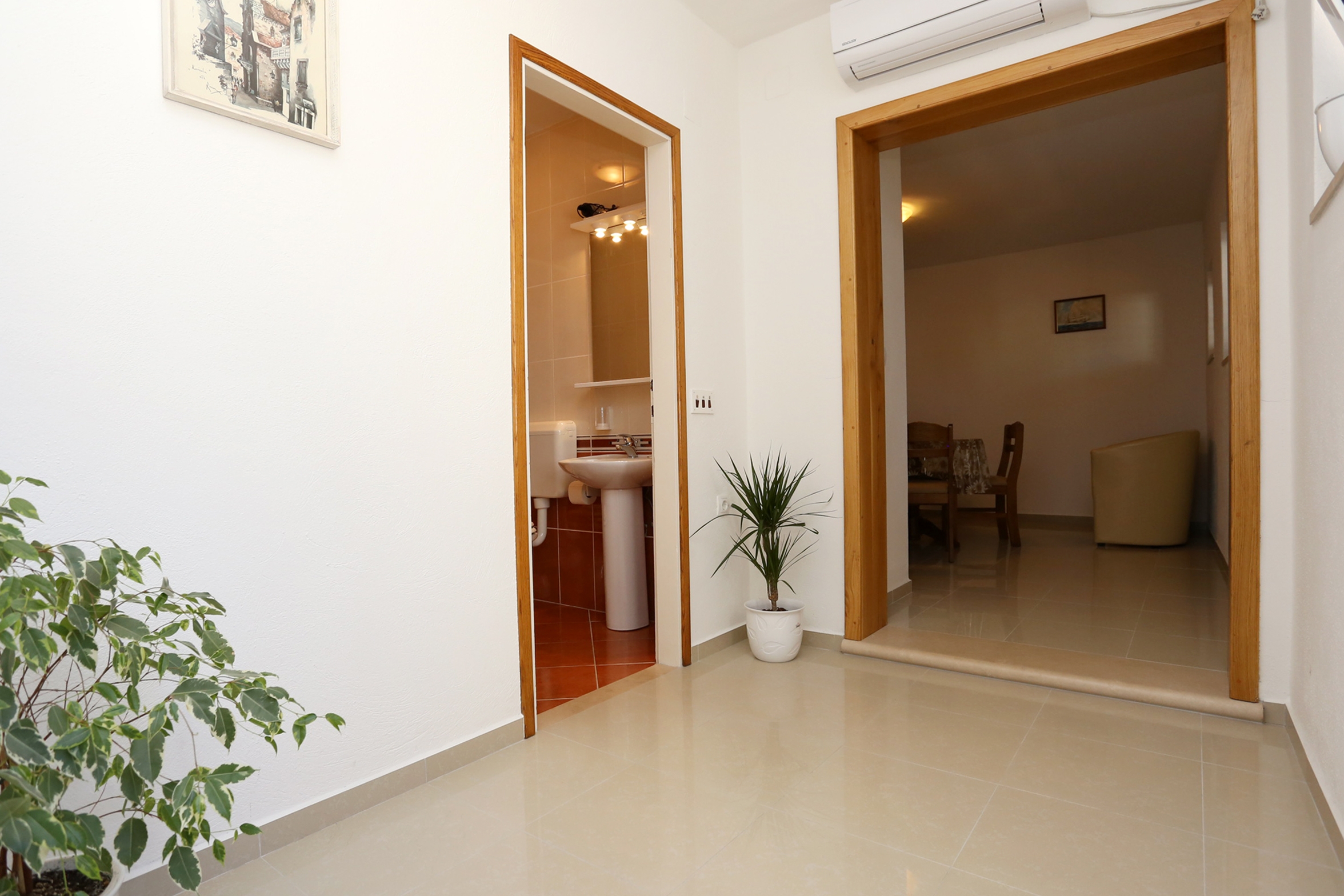 Dvosobni apartman s terasom i pogledom na more Lumbarda, Korčula  A-c