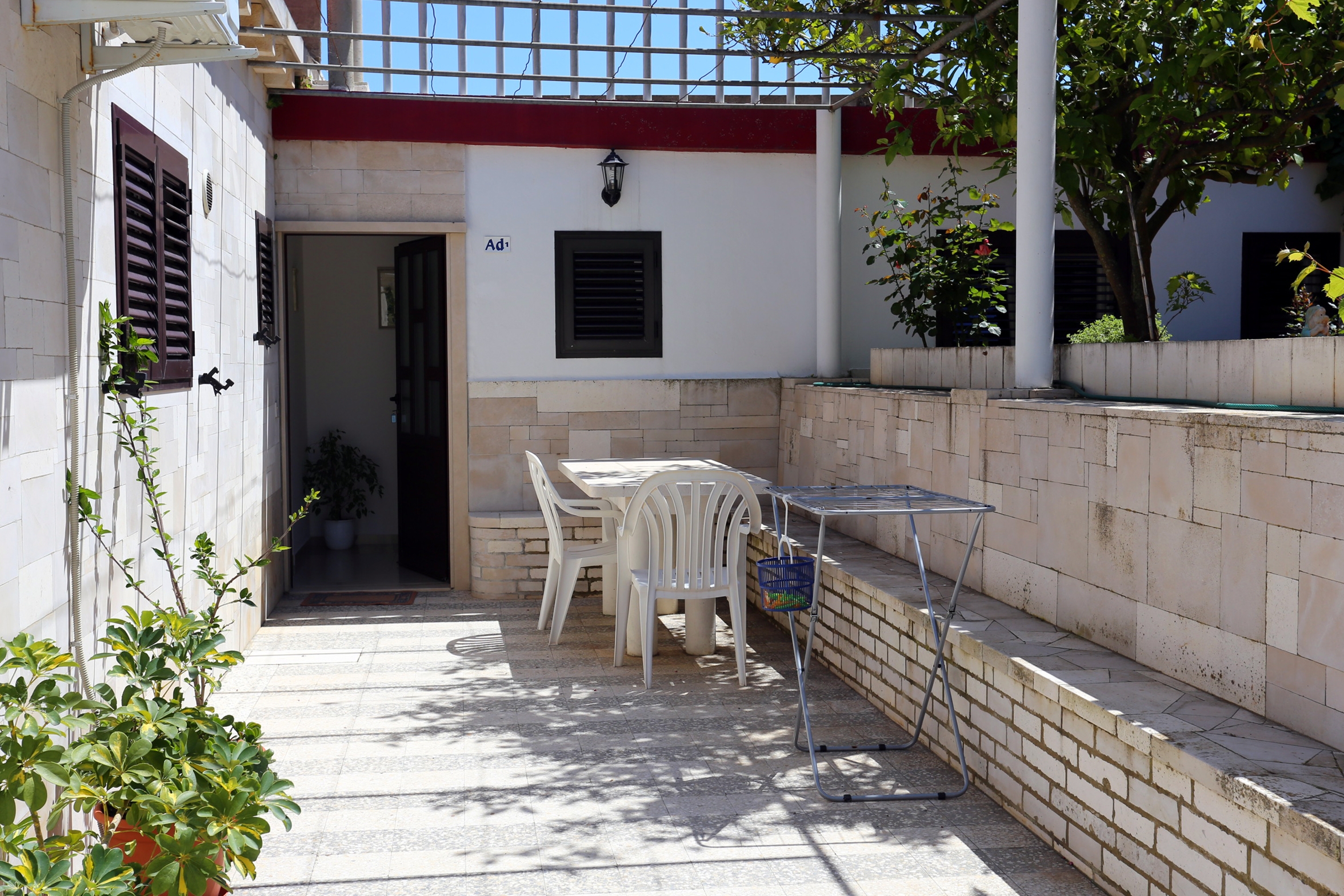 Dvosobni apartman s terasom i pogledom na more Lumbarda, Korčula  A-c