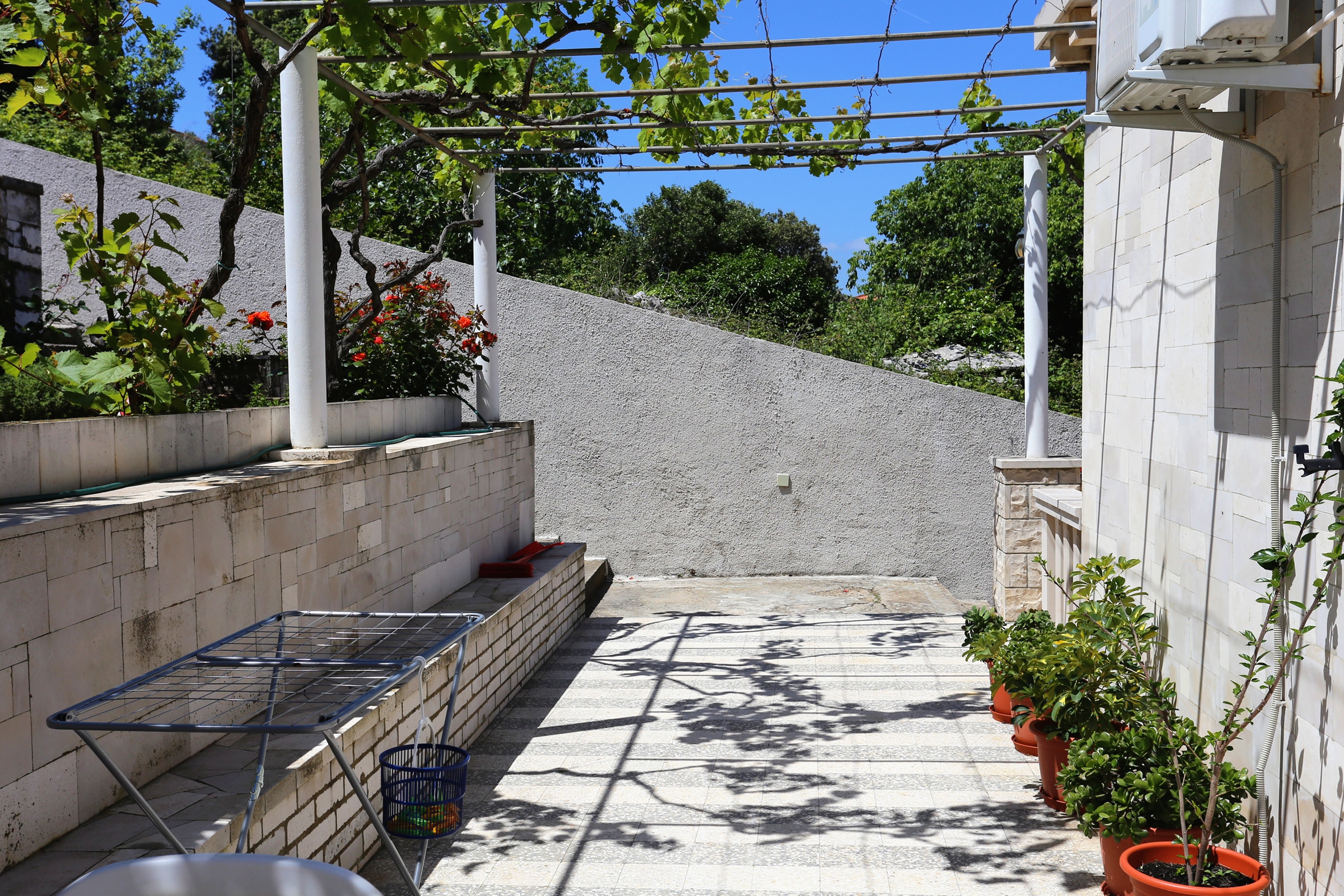 Dvosobni apartman s terasom i pogledom na more Lumbarda, Korčula  A-c