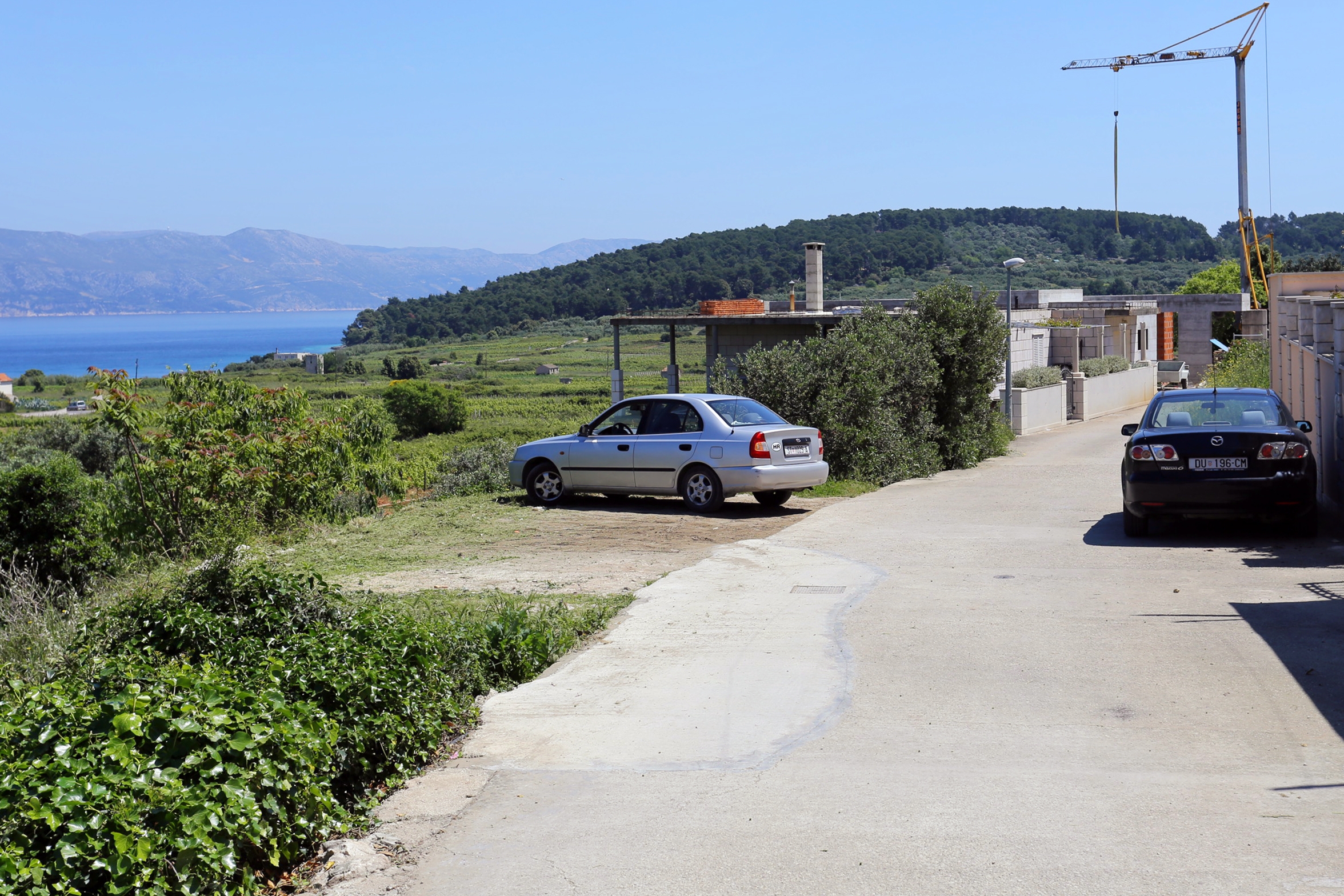 Dvosobni apartman s terasom i pogledom na more Lumbarda, Korčula  A-a
