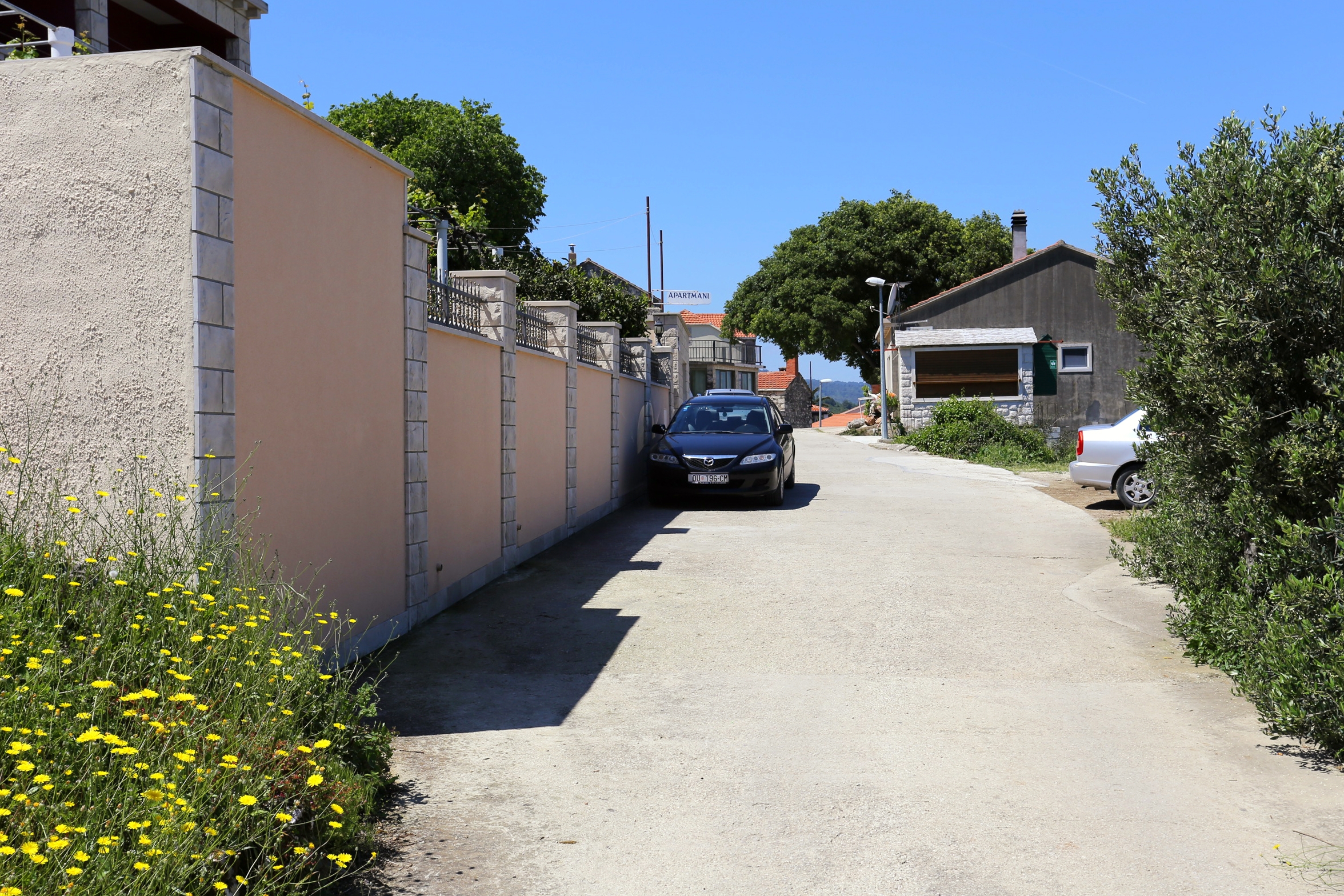 Dvosobni apartman s terasom i pogledom na more Lumbarda, Korčula  A-a
