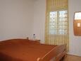 Ložnice Korčula, Ložnice v ubytování typu studio-apartment, s klimatizací, domácí mazlíčci povoleni a WiFi.