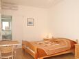 Ložnice Korčula, Ložnice v ubytování typu room, s klimatizací, domácí mazlíčci povoleni a WiFi.