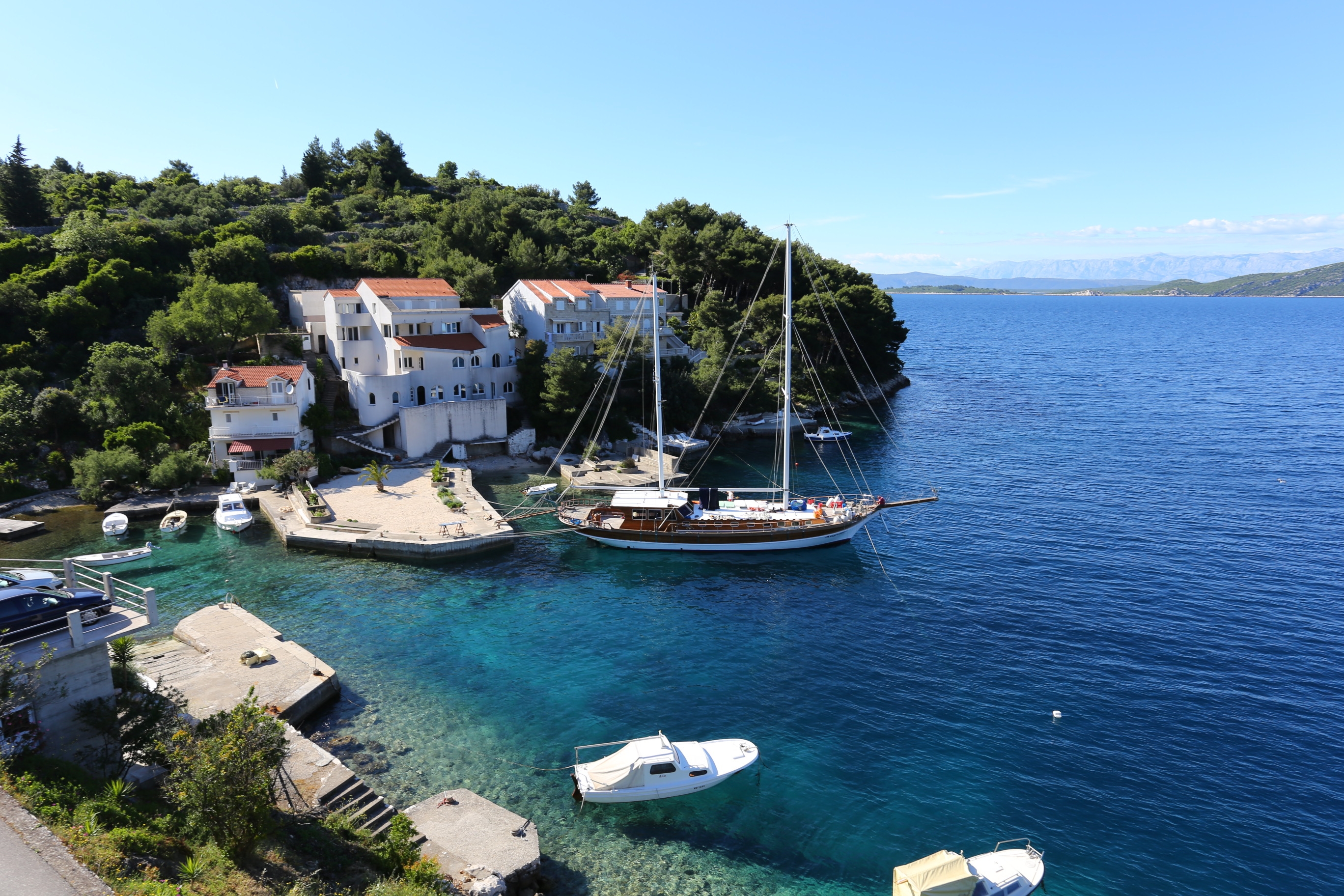 One bedroom apartment near beach Račišće, Korčula  A-b