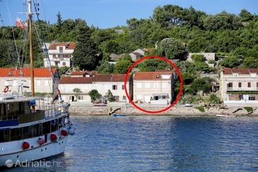 Račišće, Korčula, Objekt 4361 - Ubytování v blízkosti moře s oblázkovou pláží.