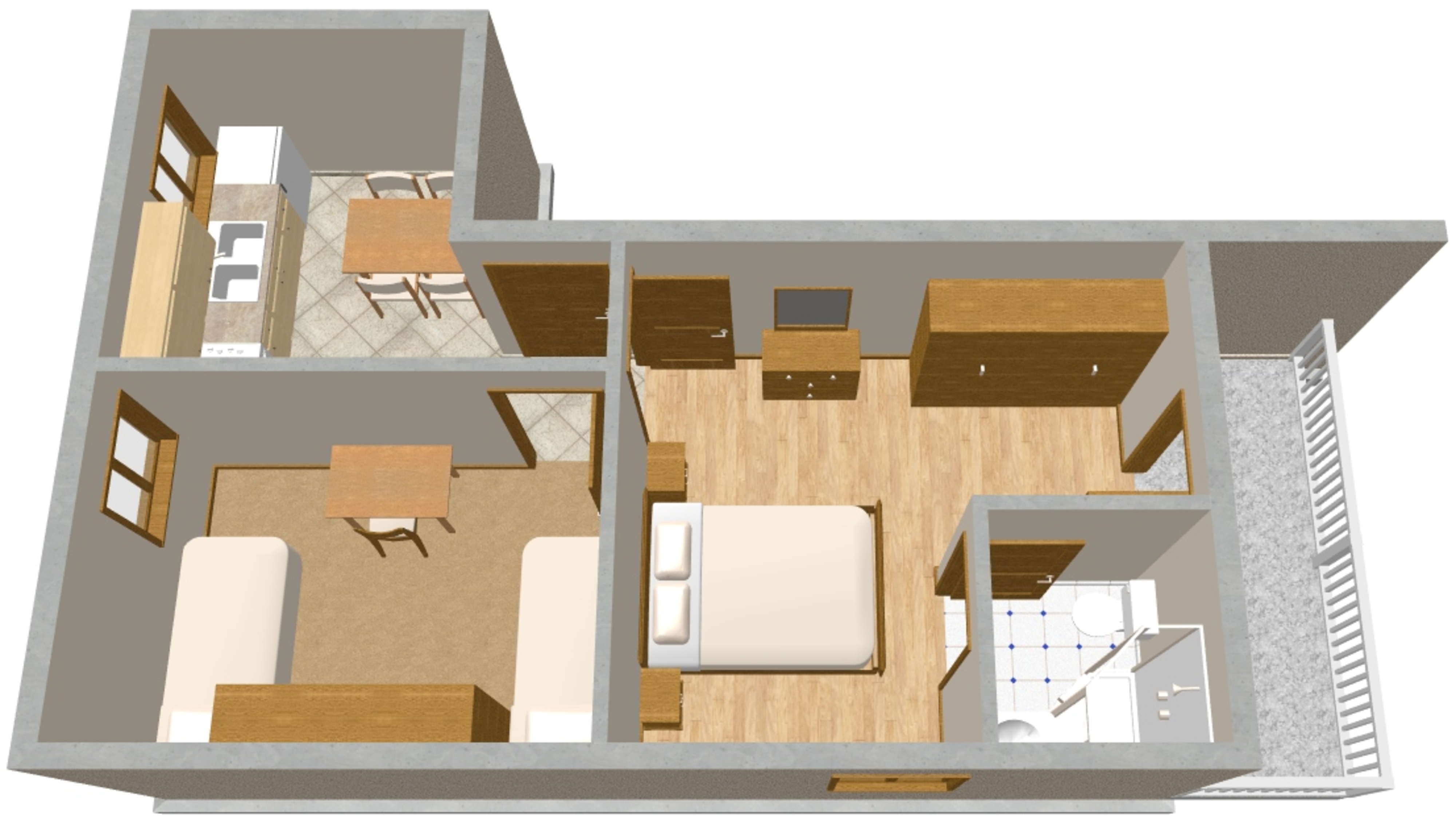 Two bedroom apartment near beach Veli Rat, Dugi otok  A-b