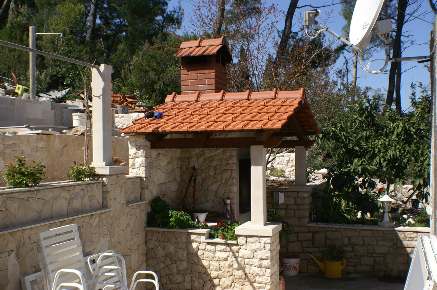 Two bedroom apartment with terrace and sea view Lumbarda, Korčula  A-a