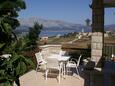 Terrace 2 Lumbarda, Terrace 2 in the apartment, with a sea view and WiFi.
