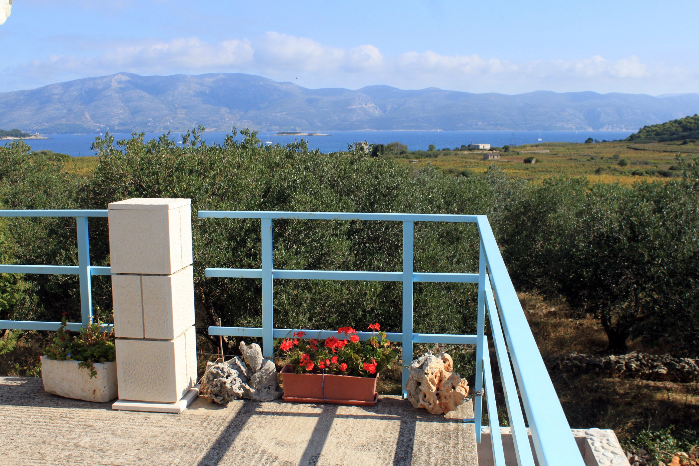 One bedroom apartment with terrace and sea view Lumbarda, Korčula (A-4376-b)