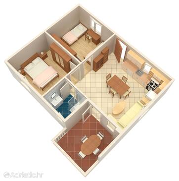 Plan Veli Rat, Plan in the apartment, WIFI.