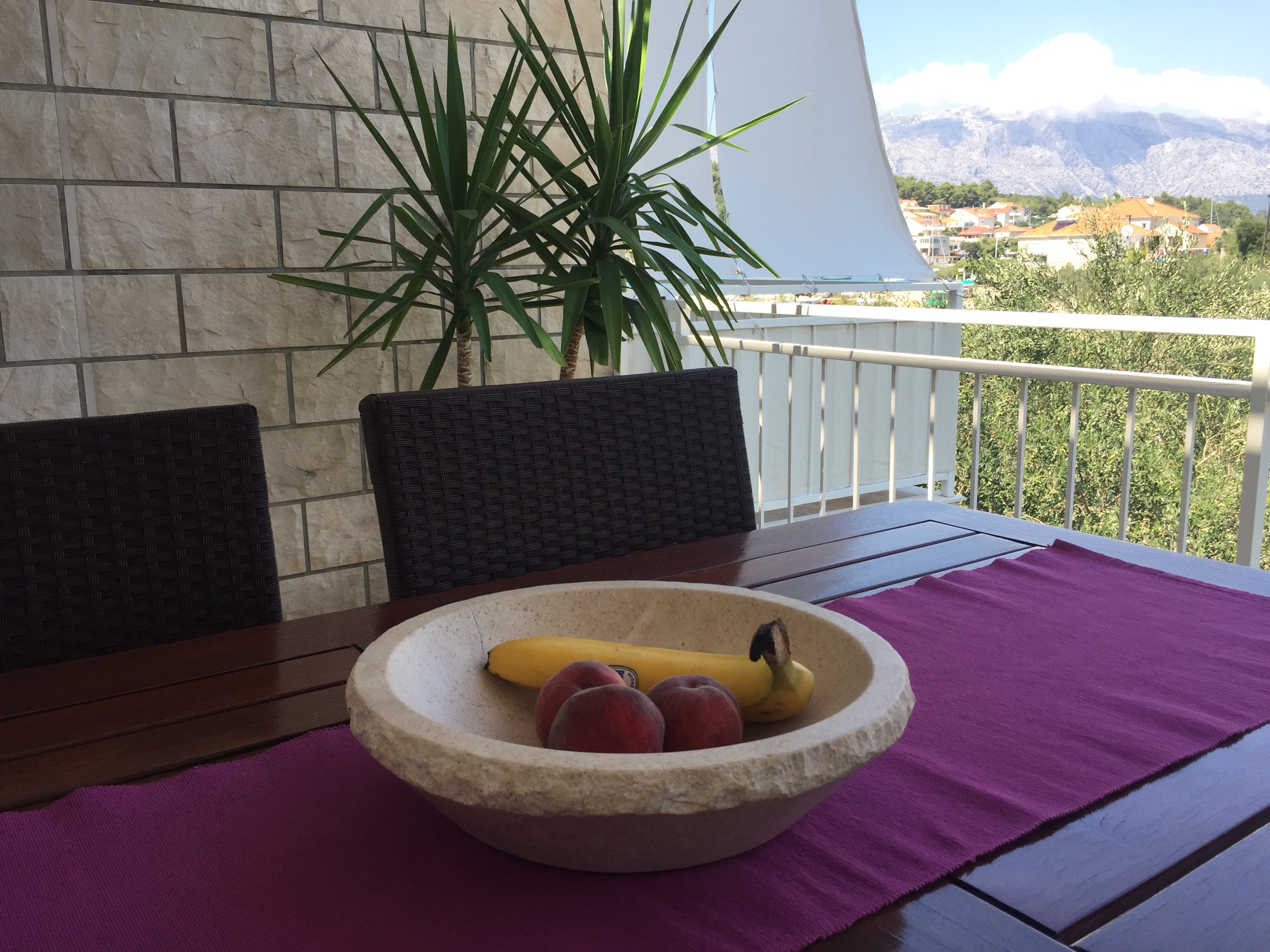 One bedroom apartment with terrace and sea view Lumbarda, Korčula  A-b