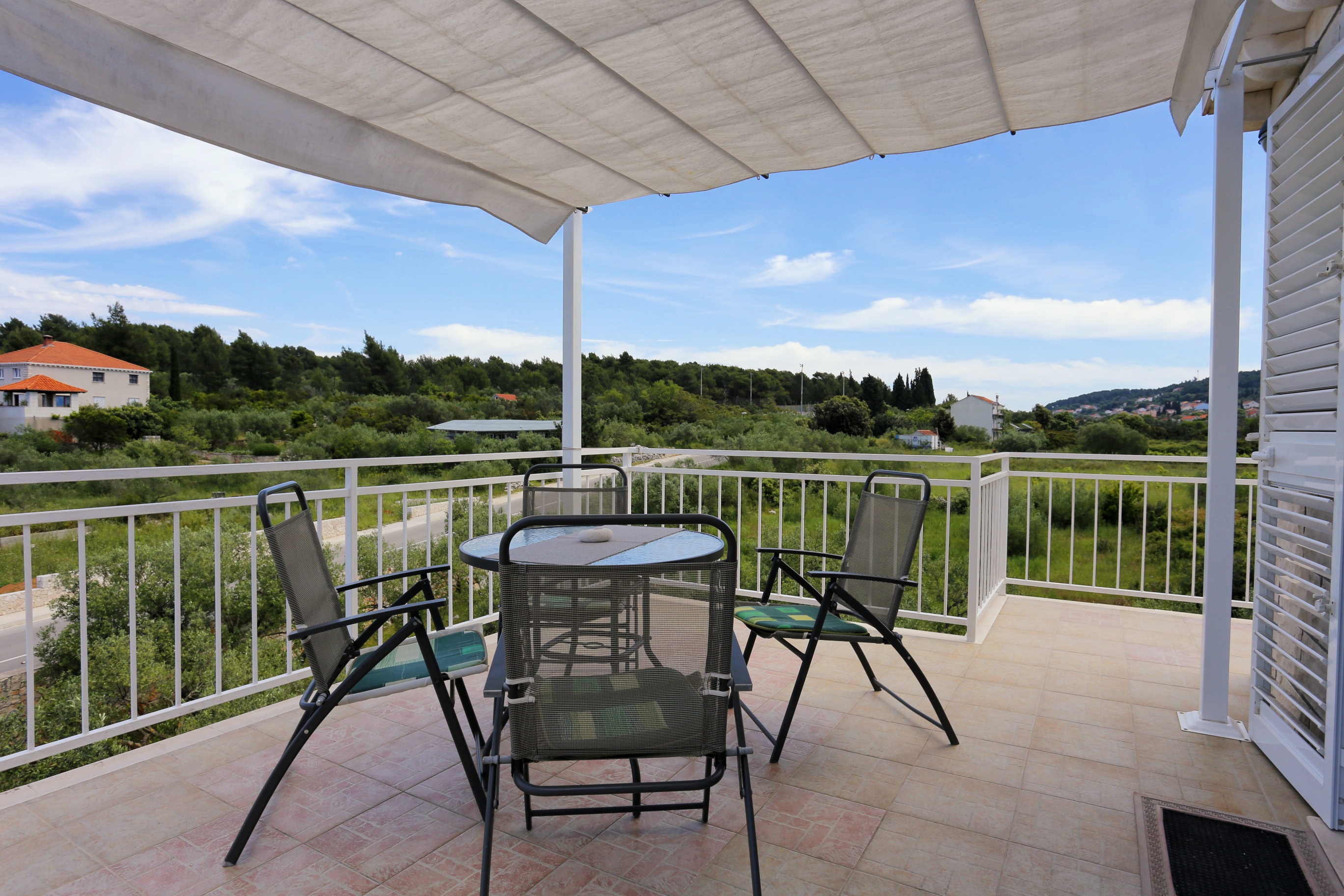 One bedroom apartment with terrace and sea view Lumbarda, Korčula  A-d