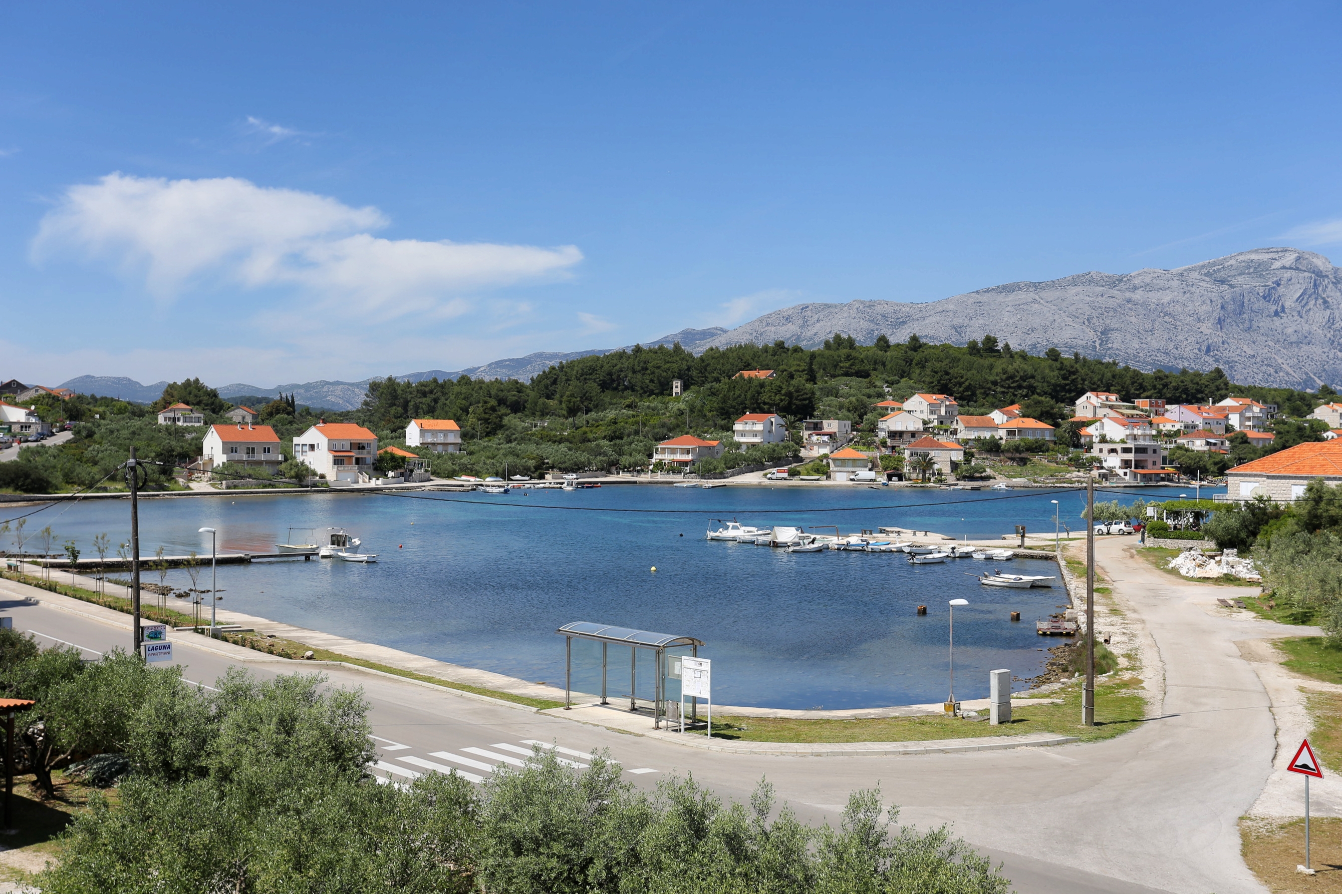One bedroom apartment with terrace and sea view Lumbarda, Korčula  A-d
