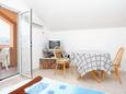 Dining room Lumbarda, Dining room in the studio-apartment, air condition available, (pet friendly) and WiFi.