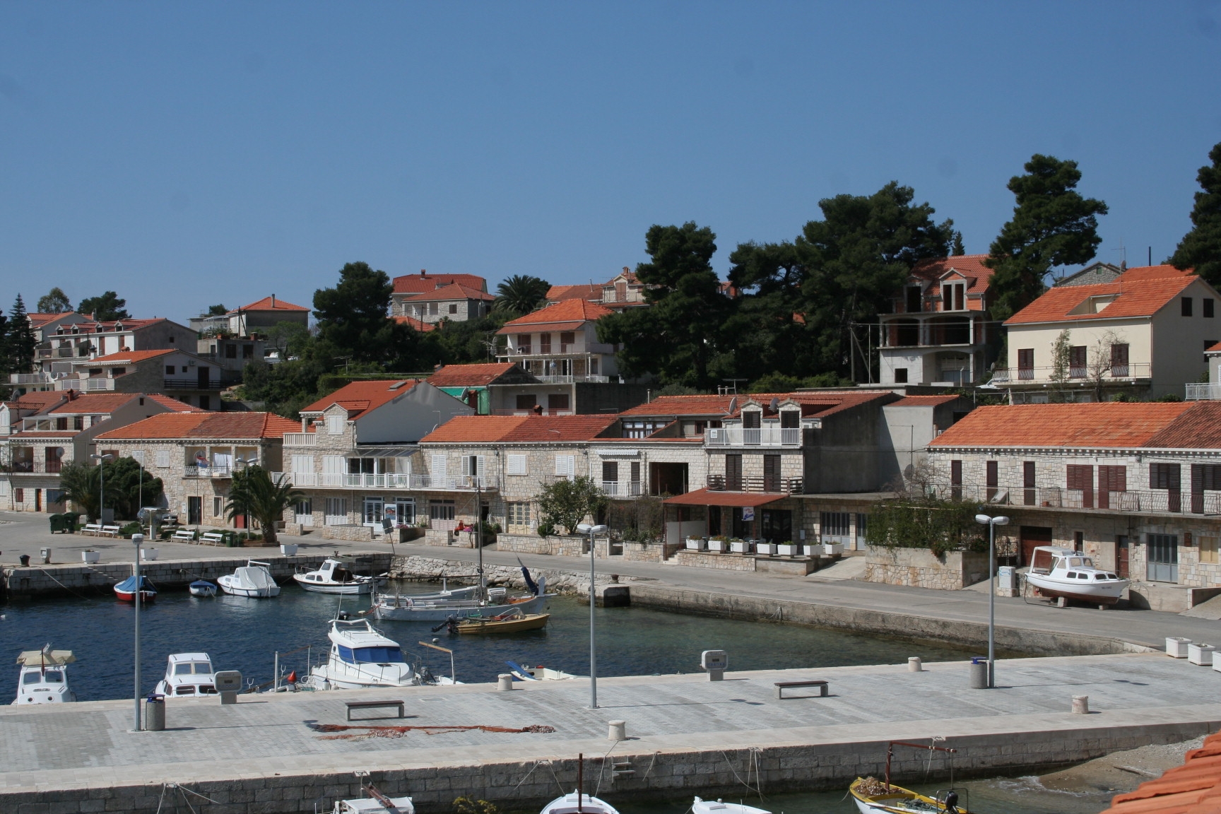 Two bedroom apartment with terrace and sea view Brna, Korčula  A-a
