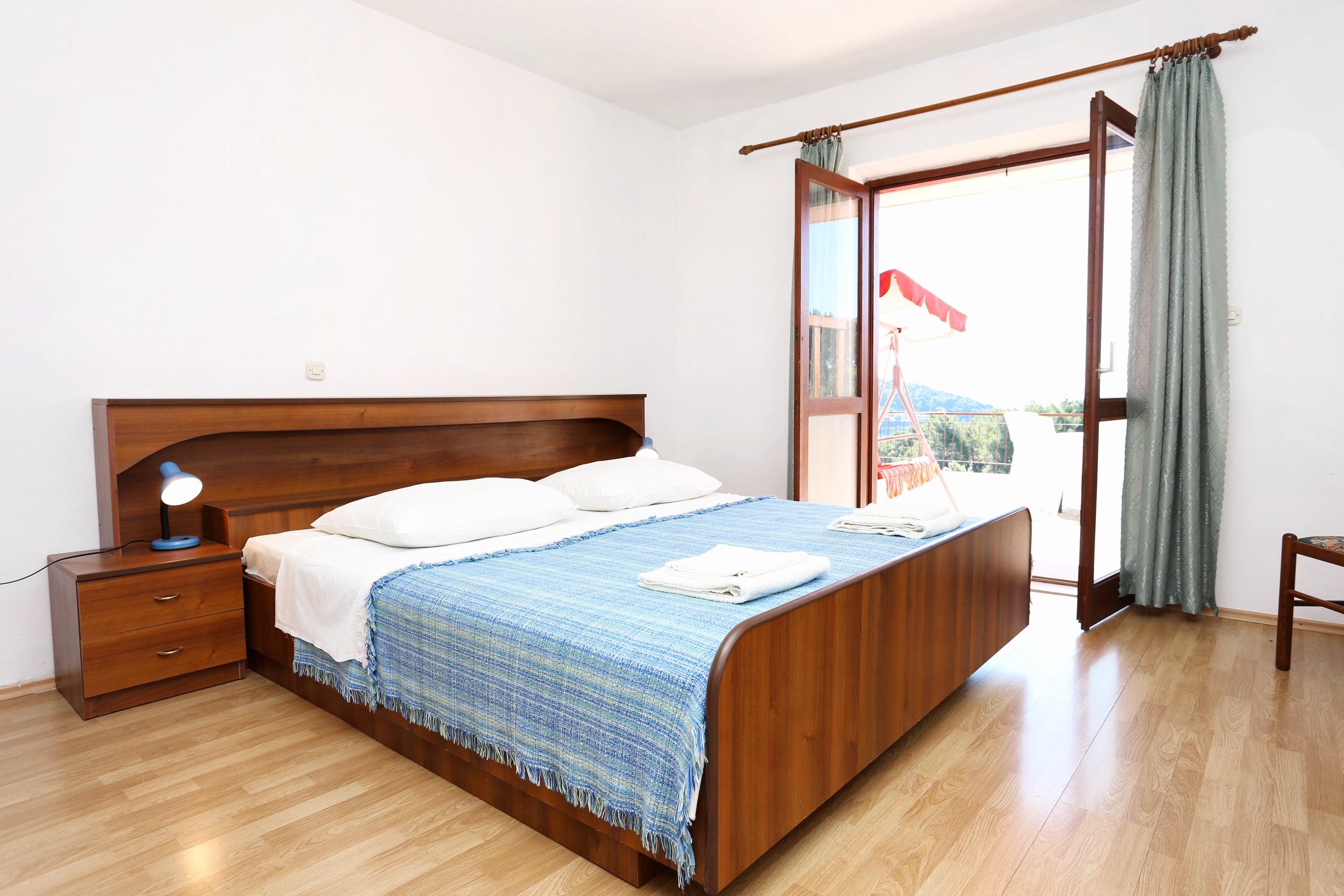 One bedroom apartment with terrace and sea view Lumbarda, Korčula  A-c