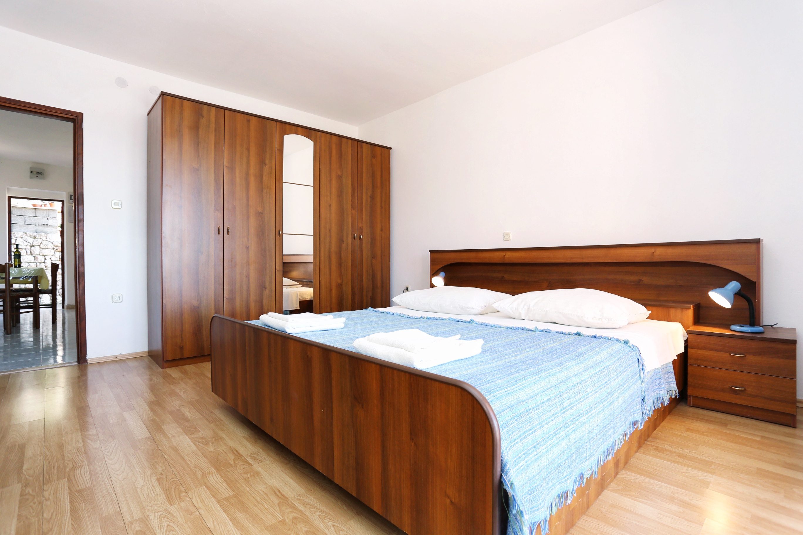 One bedroom apartment with terrace and sea view Lumbarda, Korčula  A-c