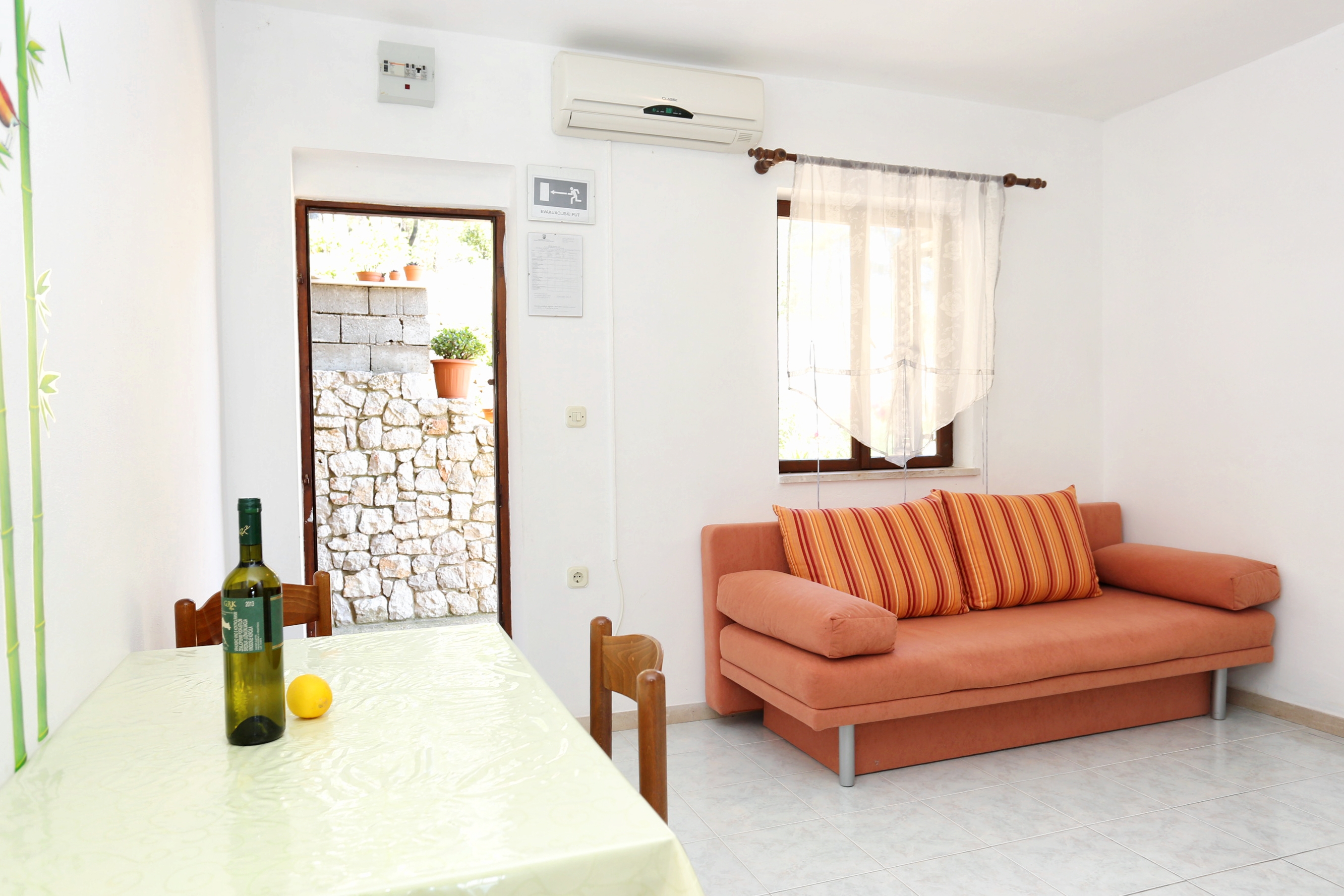 One bedroom apartment with terrace and sea view Lumbarda, Korčula  A-c
