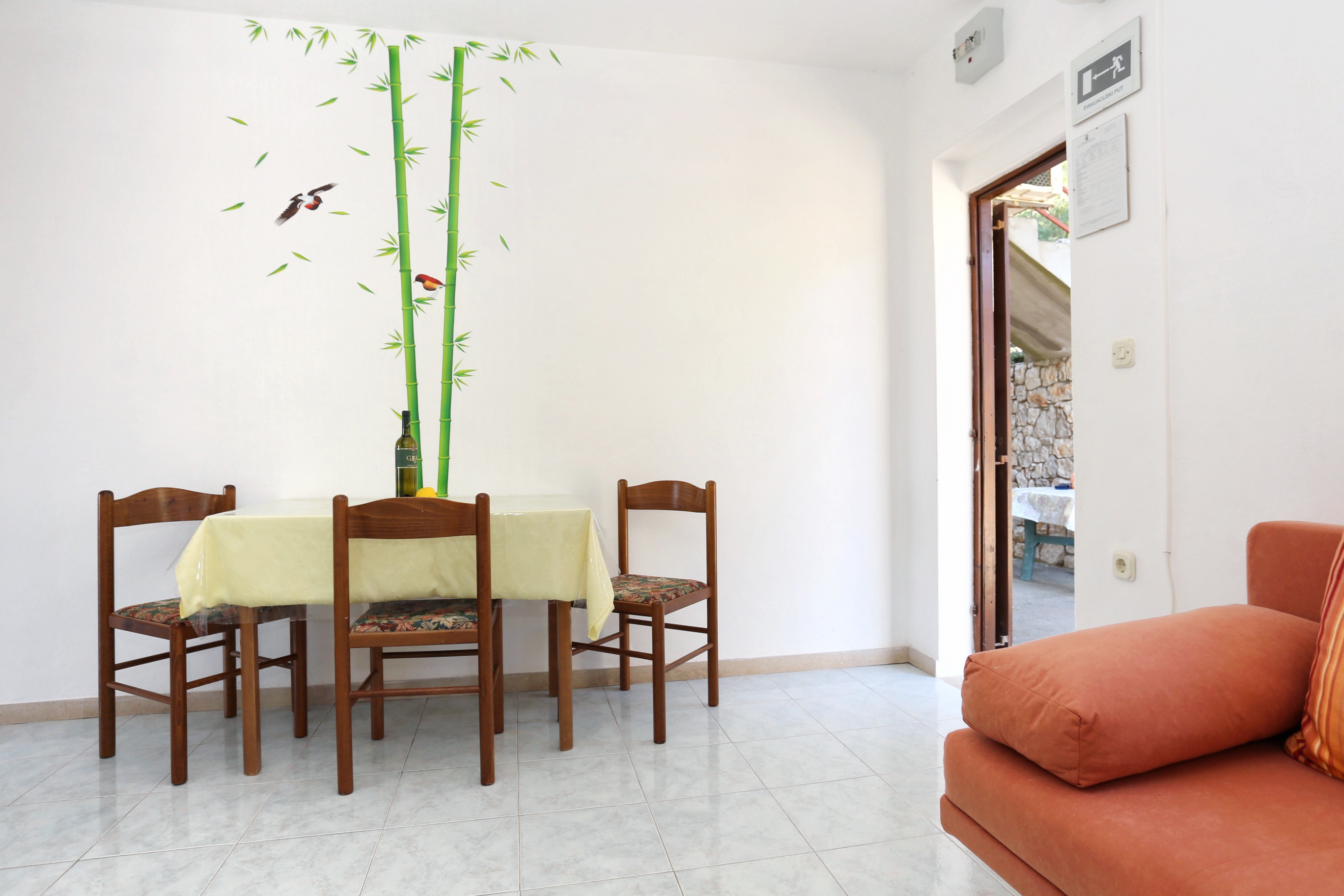 One bedroom apartment with terrace and sea view Lumbarda, Korčula  A-c