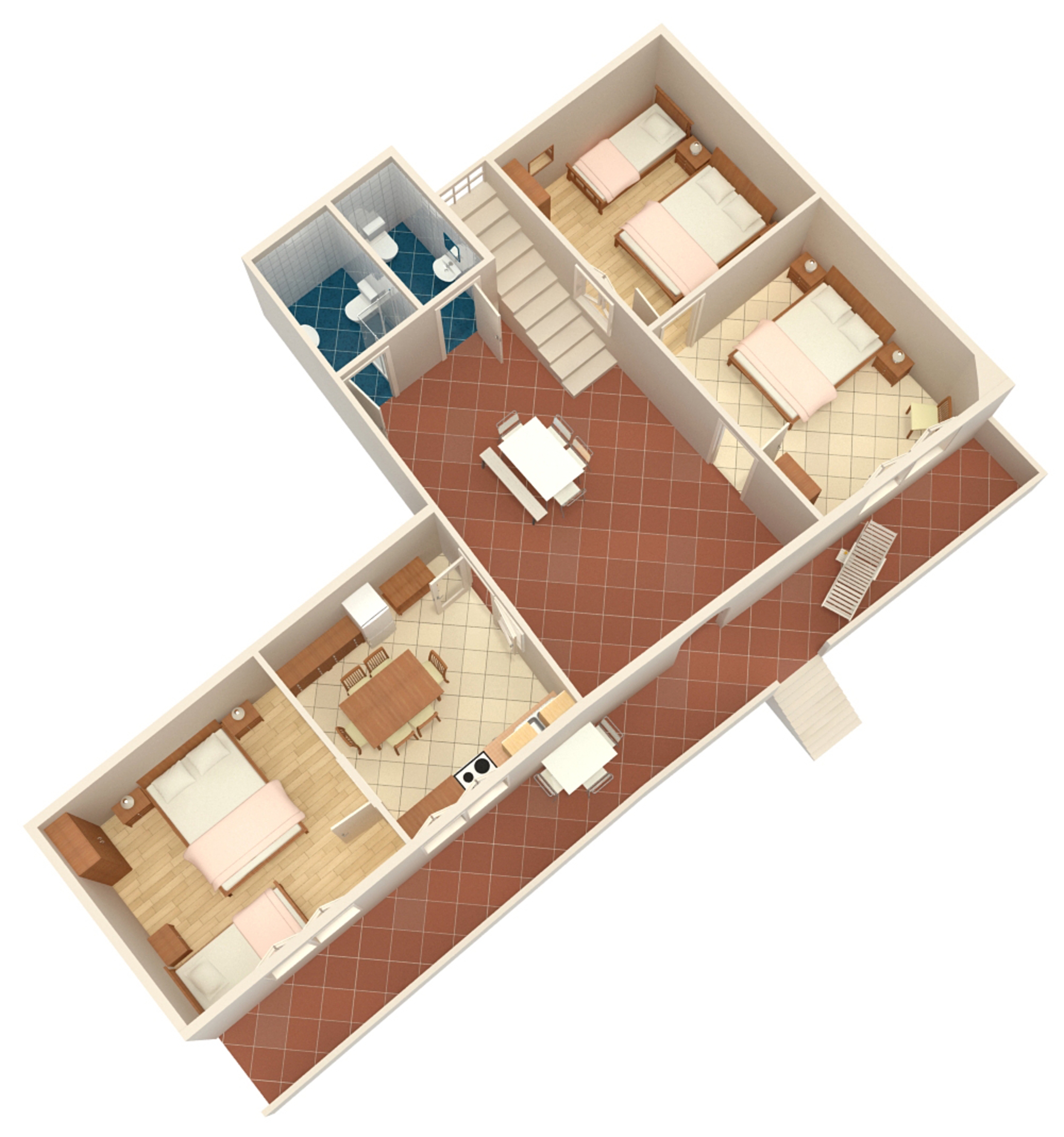 Three bedroom house near beach Lumbarda, Korčula  K