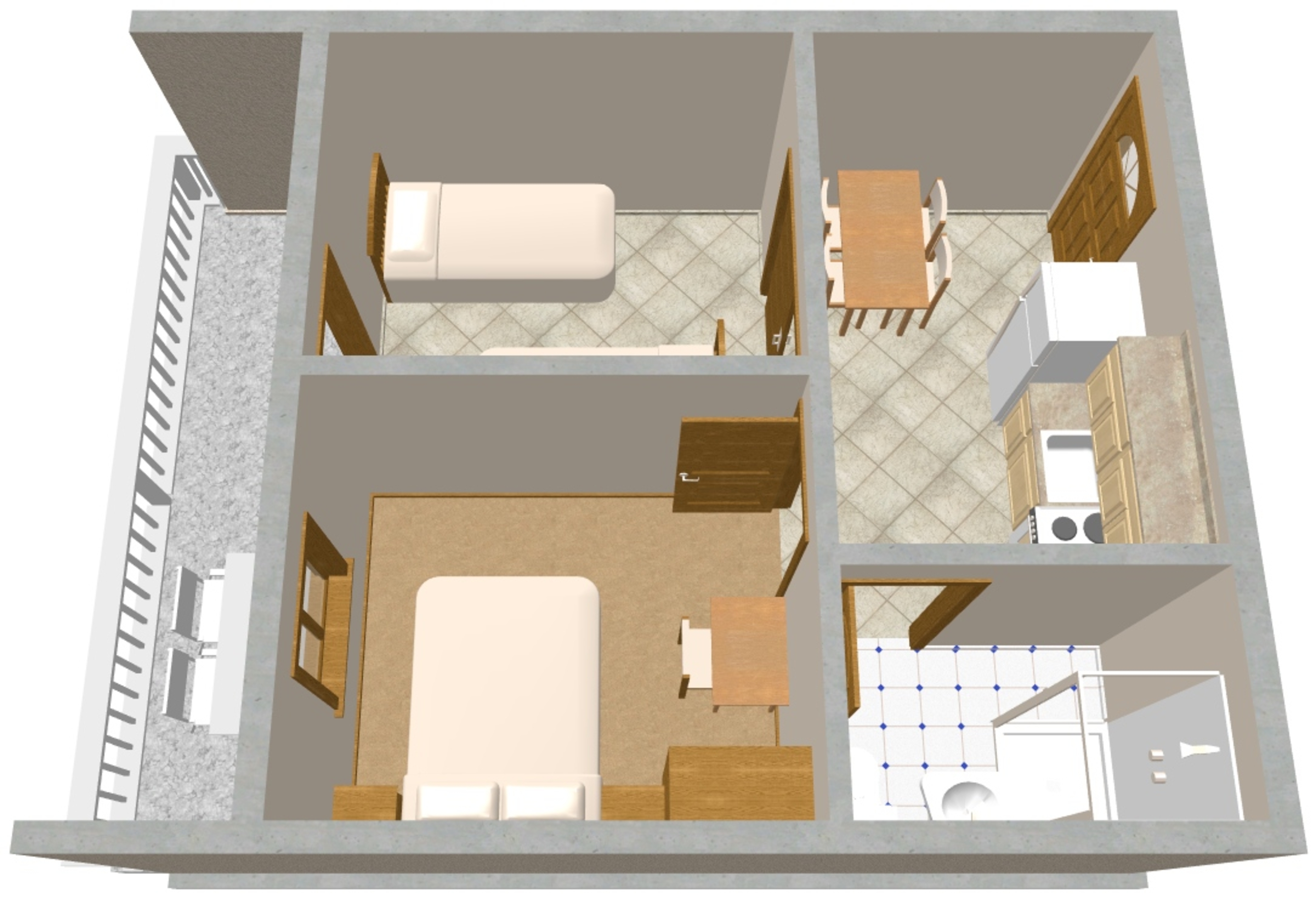 Two bedroom apartment with balcony and sea view Sali, Dugi otok  A-a