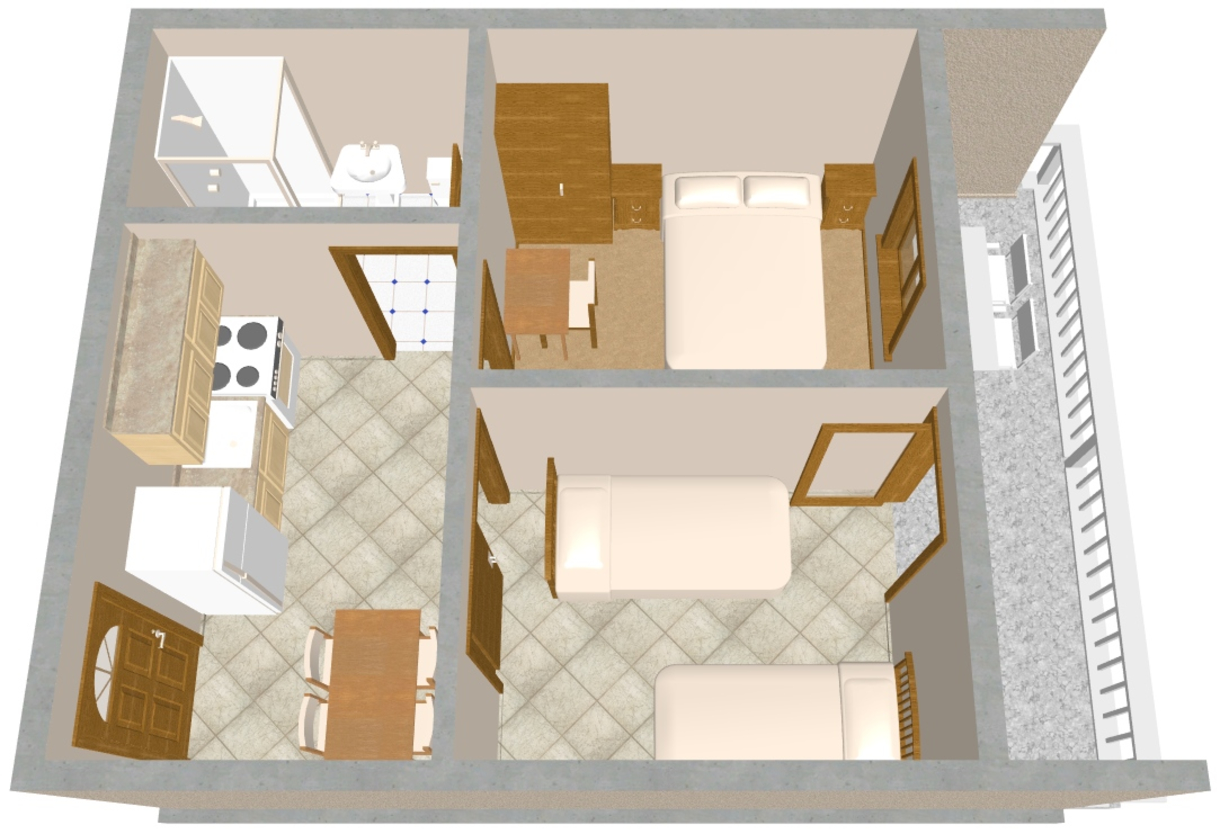 Two bedroom apartment with balcony and sea view Sali, Dugi otok  A-b