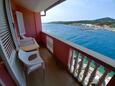 Sali, Balkon in the apartment, with a sea view en WiFi.
