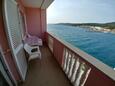 Sali, Balcon dans l’hébergement en type apartment, avec la vue sur la mer et WiFi.