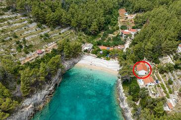 Bratinja Luka, Korčula, Objekt 4434 - Apartmani blizu mora sa šljunčanom plažom.