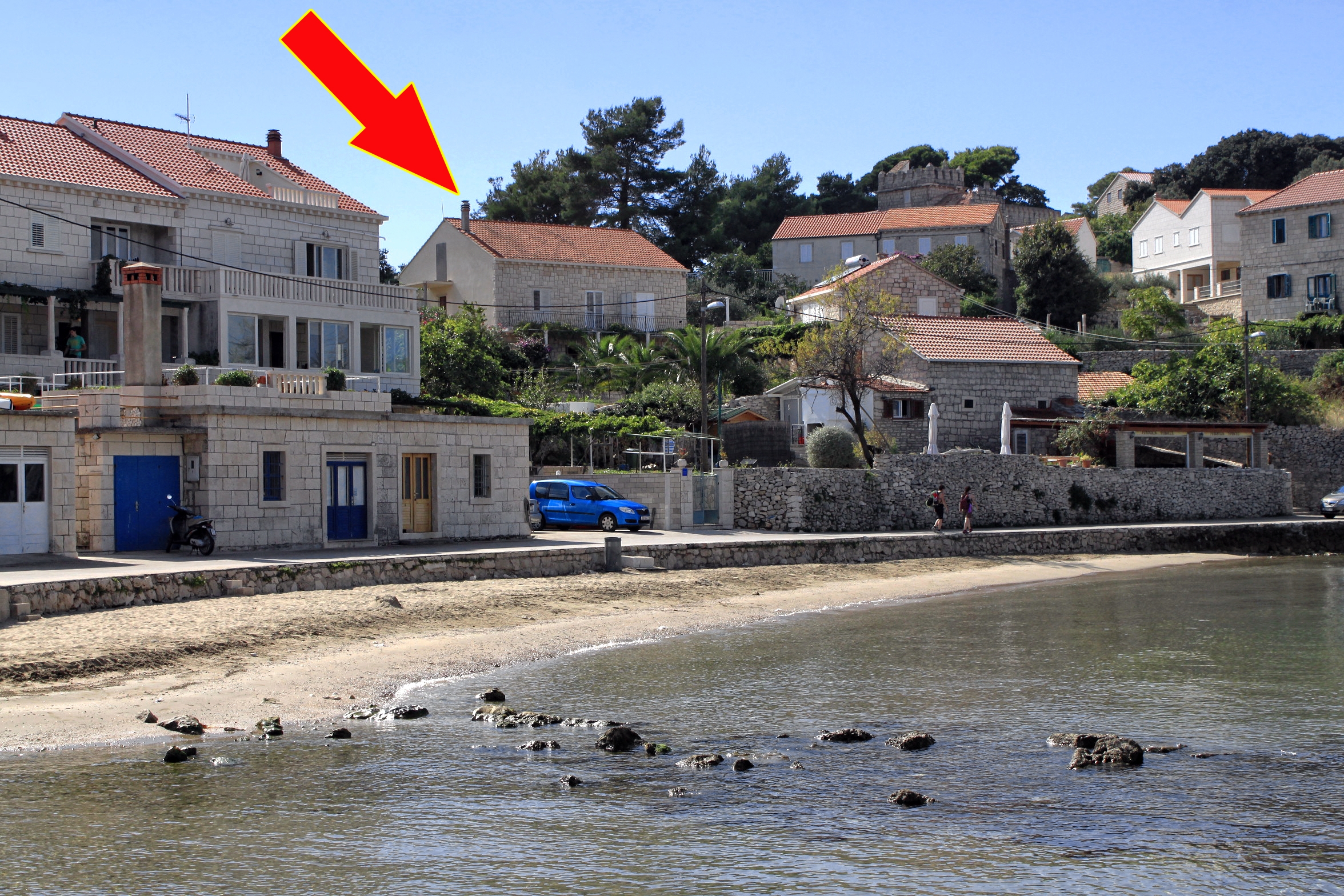 One bedroom apartment near beach Lumbarda (Korčula) (A-4437-b)
