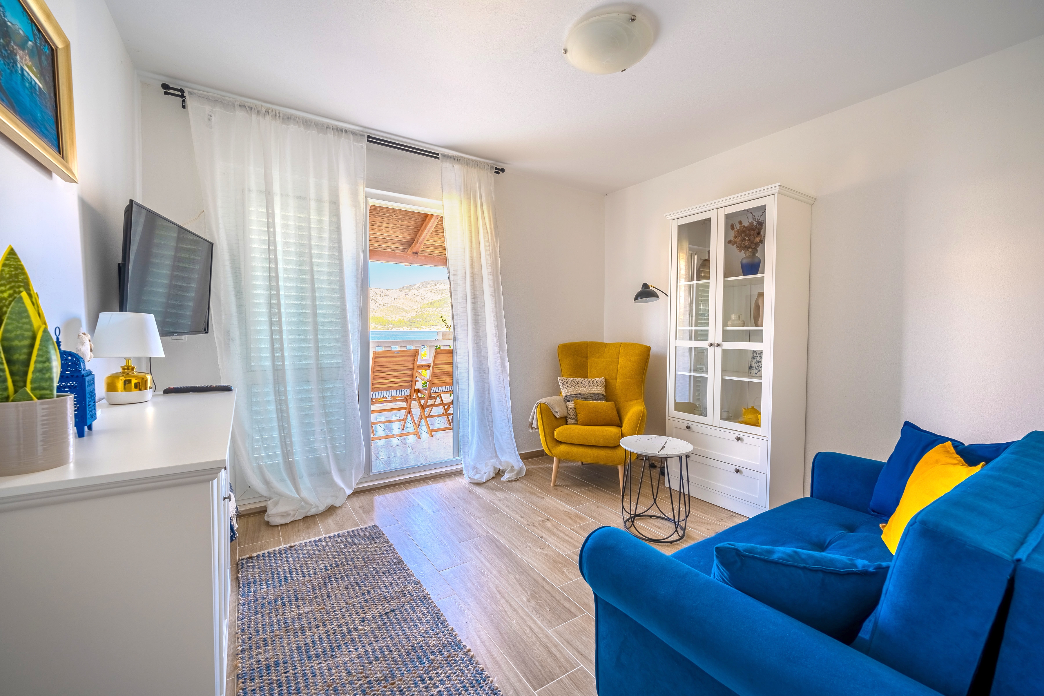 One bedroom apartment with terrace and sea view Medvinjak, Korčula (A-4439-a)